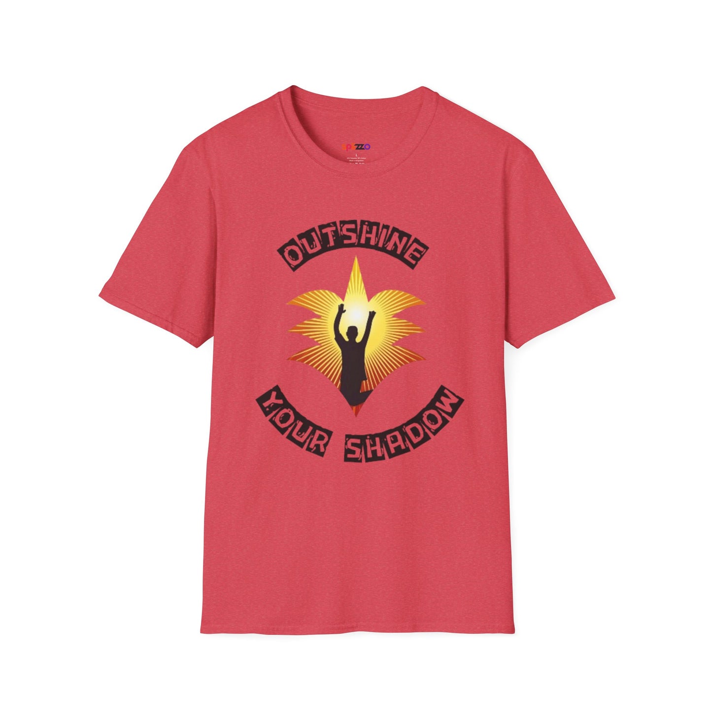 Arren Unisex Softstyle T-Shirt - 'Outshine Your Shadow' Inspirational Tee