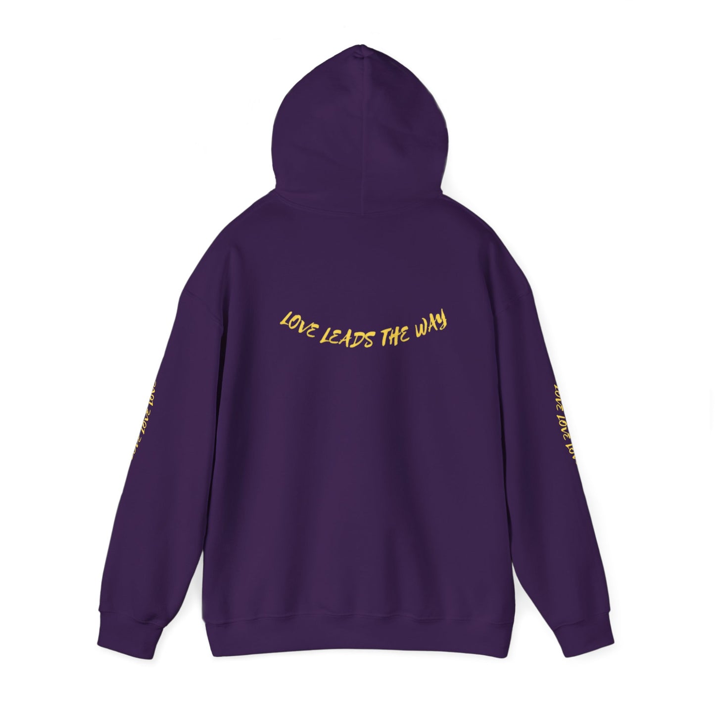 Unisex Heavy Blend™ Hooded Sweatshirt - "Lead with Your Heart" Inspirational Pullover