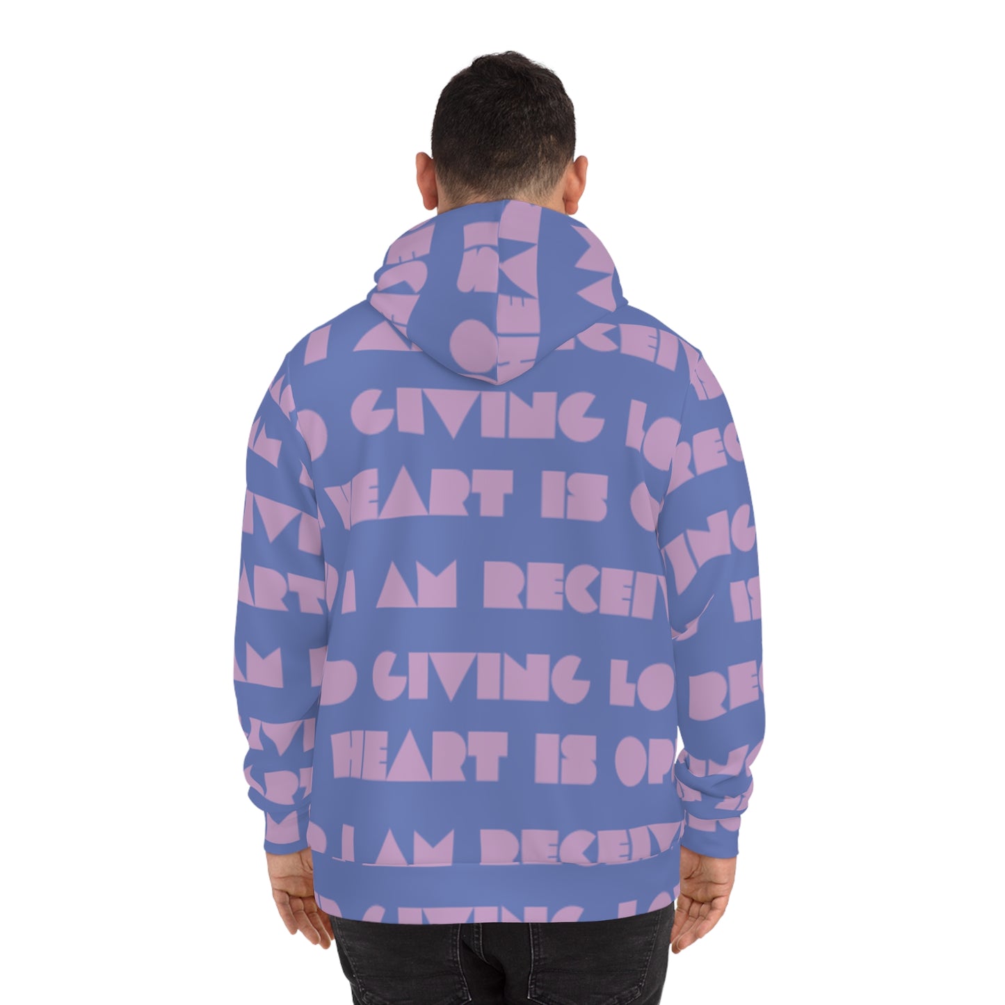 Love Affirmation Fashion Hoodie - Heart is Open - Cozy & Inspirational Sweatshirt