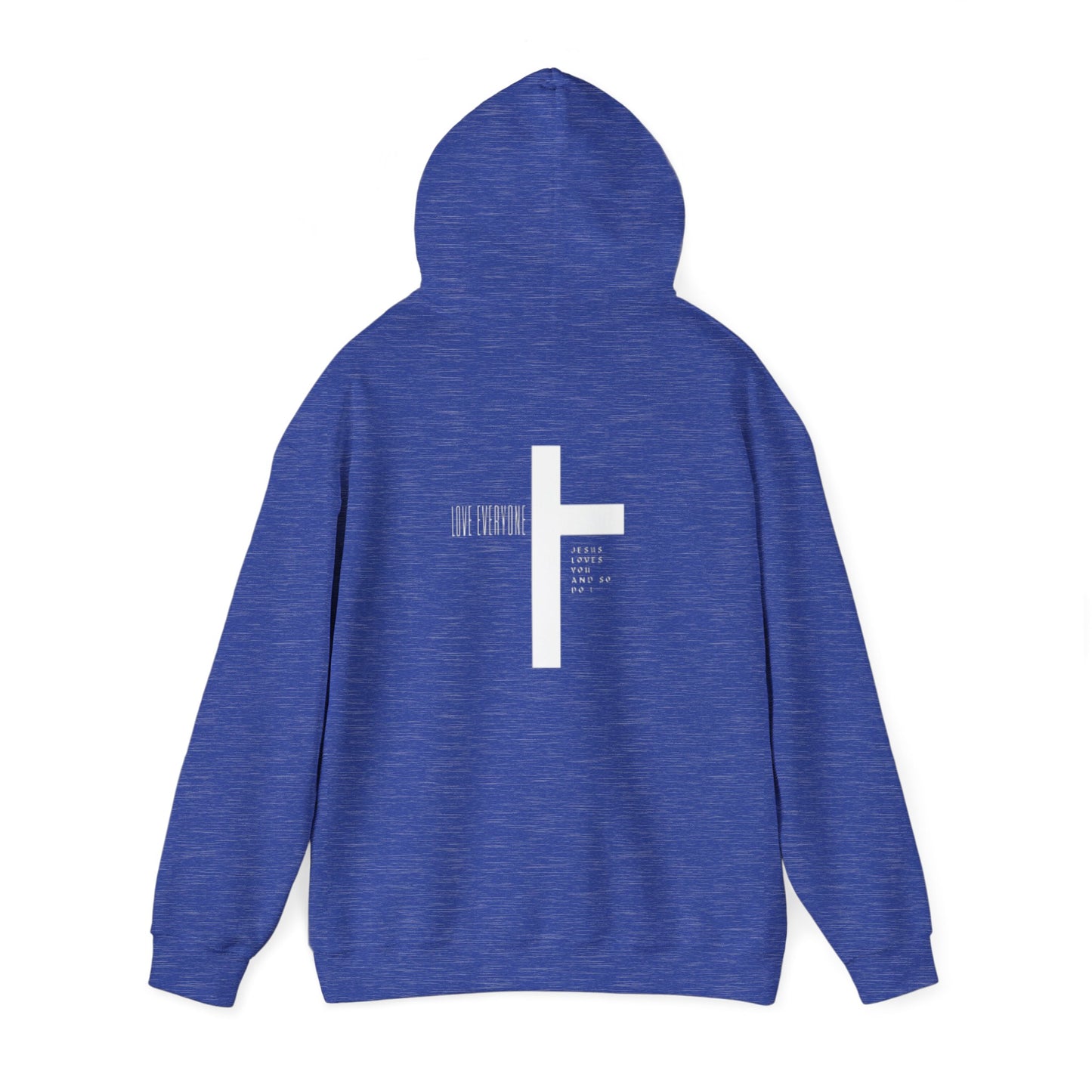 Faith & Love Unisex Hooded Sweatshirt - Jesus Cross Design