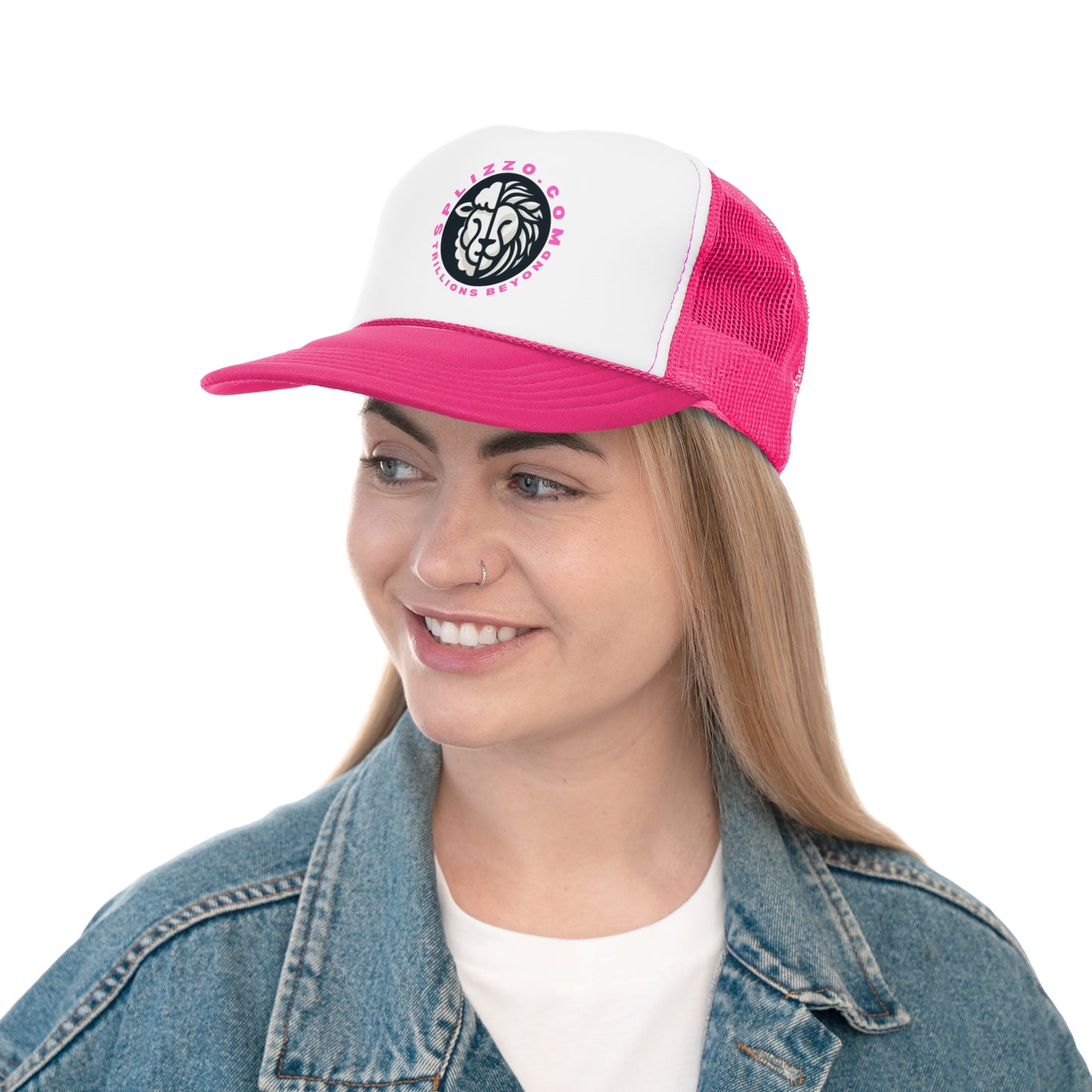 SPLIZZO.COM Lion Trucker Cap - Stylish Mesh Hat for Everyday Adventures