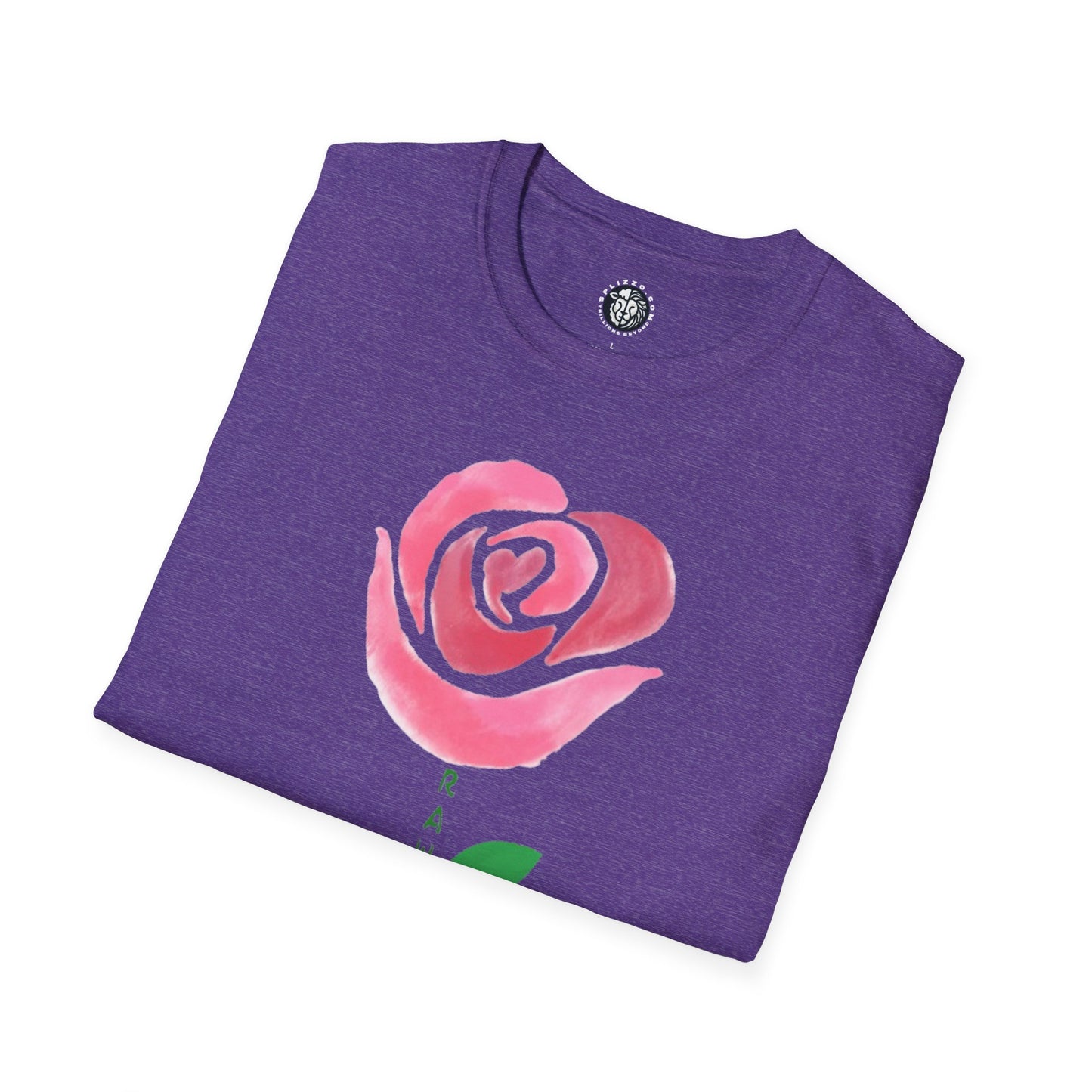 Raw Love Unisex Softstyle T-Shirt - Floral Design for Poetry Lovers