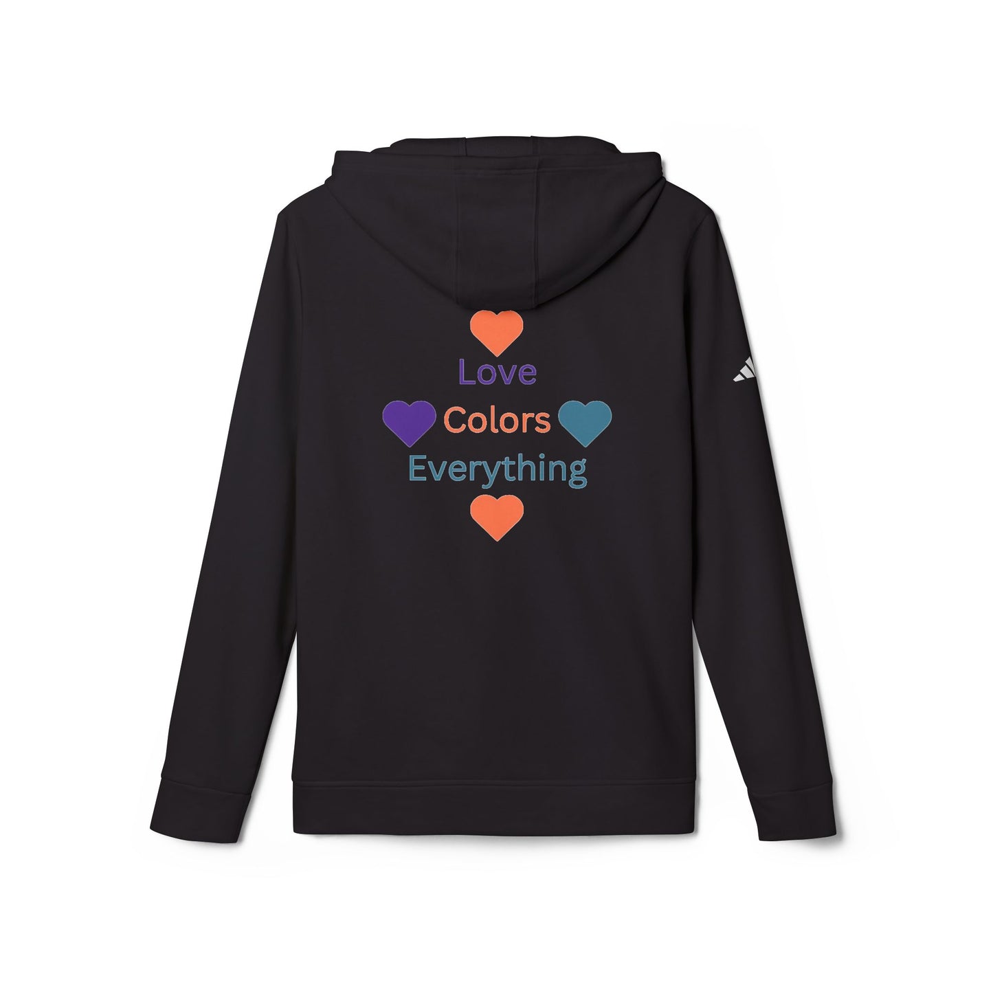 Colorful Love Unisex Fleece Hoodie - Embrace Life & Diversity