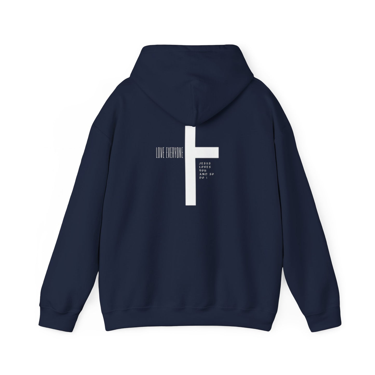 Faith & Love Unisex Hooded Sweatshirt - Jesus Cross Design