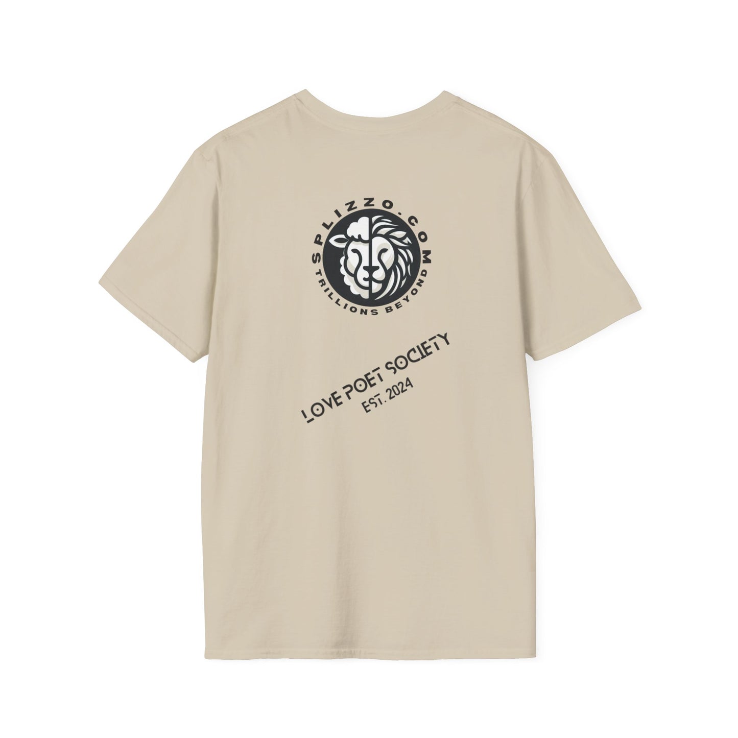 Inspirational Unisex Softstyle T-Shirt - 'You Deserve Flowers' & Lion-Sheep Graphic