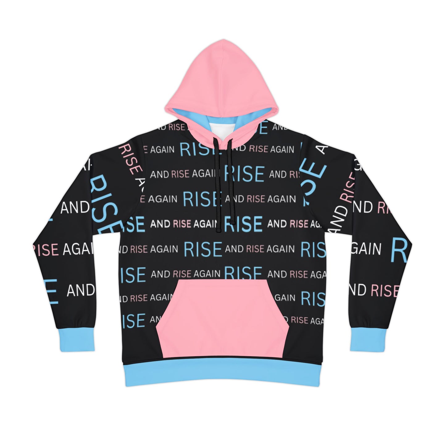 Inspirational Athletic Hoodie - RISE Graphic Design