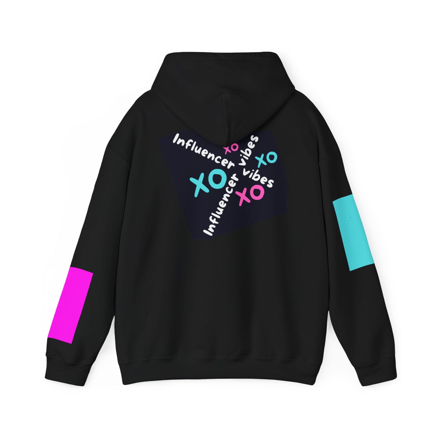 Trendy Unisex Hoodie with 'Influencer Vibes' Design