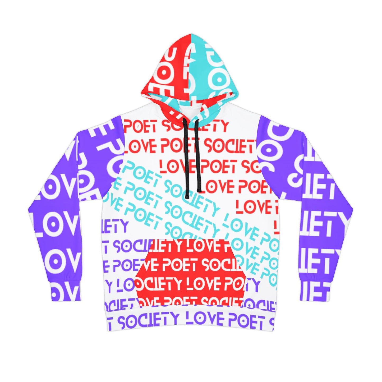Love Poet Society Athletic Hoodie - Stylish and Vibrant Layer for Creative Souls
