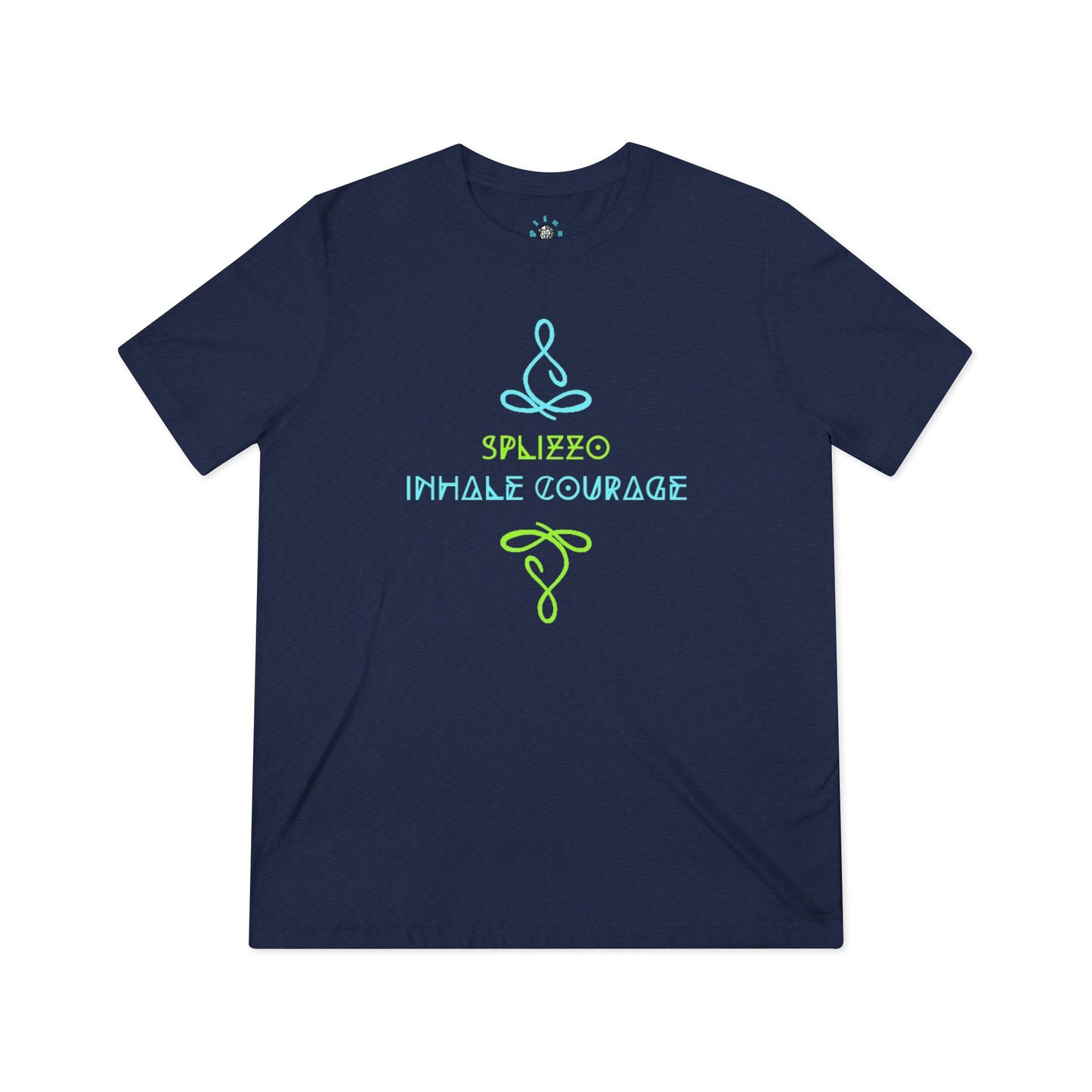 Inhale Courage Unisex Triblend Tee - Motivational Graphic T-Shirt