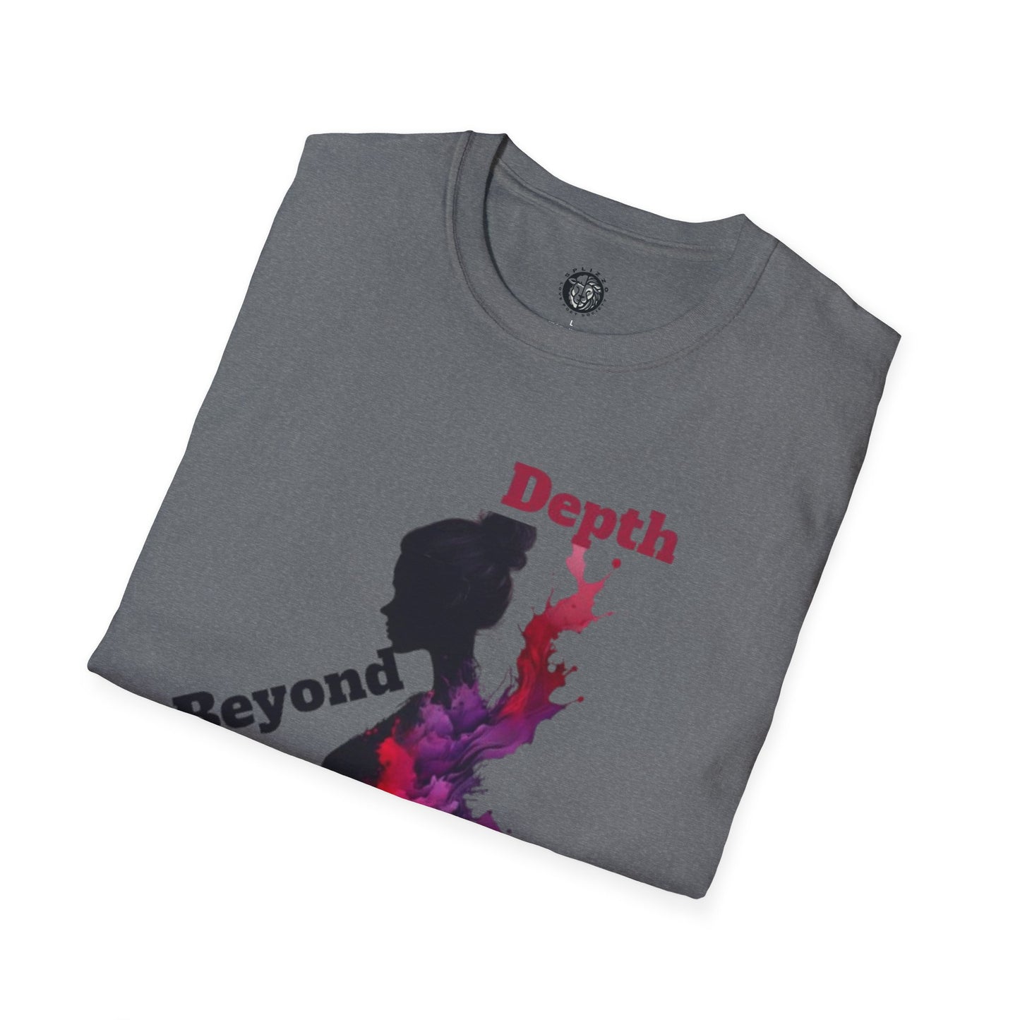 Unisex Softstyle T-Shirt - 'Depth Beyond Display Splizzo' Artistic Design