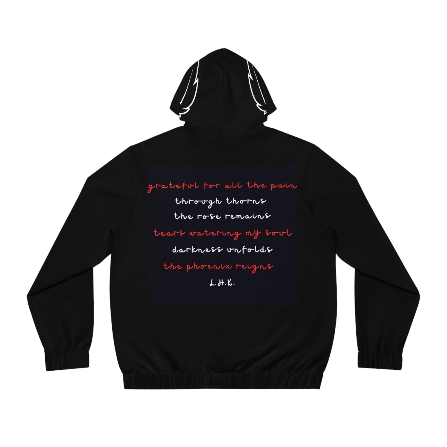 Phoenix Resurgence Men's Full-Zip Hoodie - Inspirational Quote Fashion