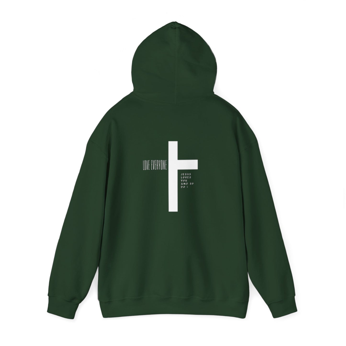 Faith & Love Unisex Hooded Sweatshirt - Jesus Cross Design