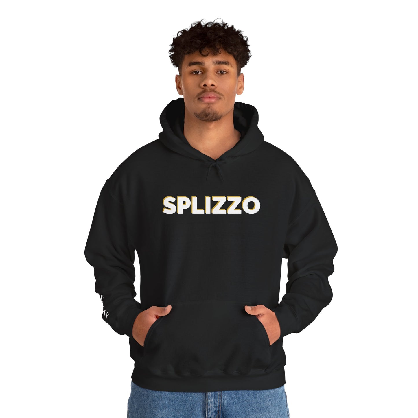 Comfort Is Fear In A Tuxedo Splizzo Hoodie