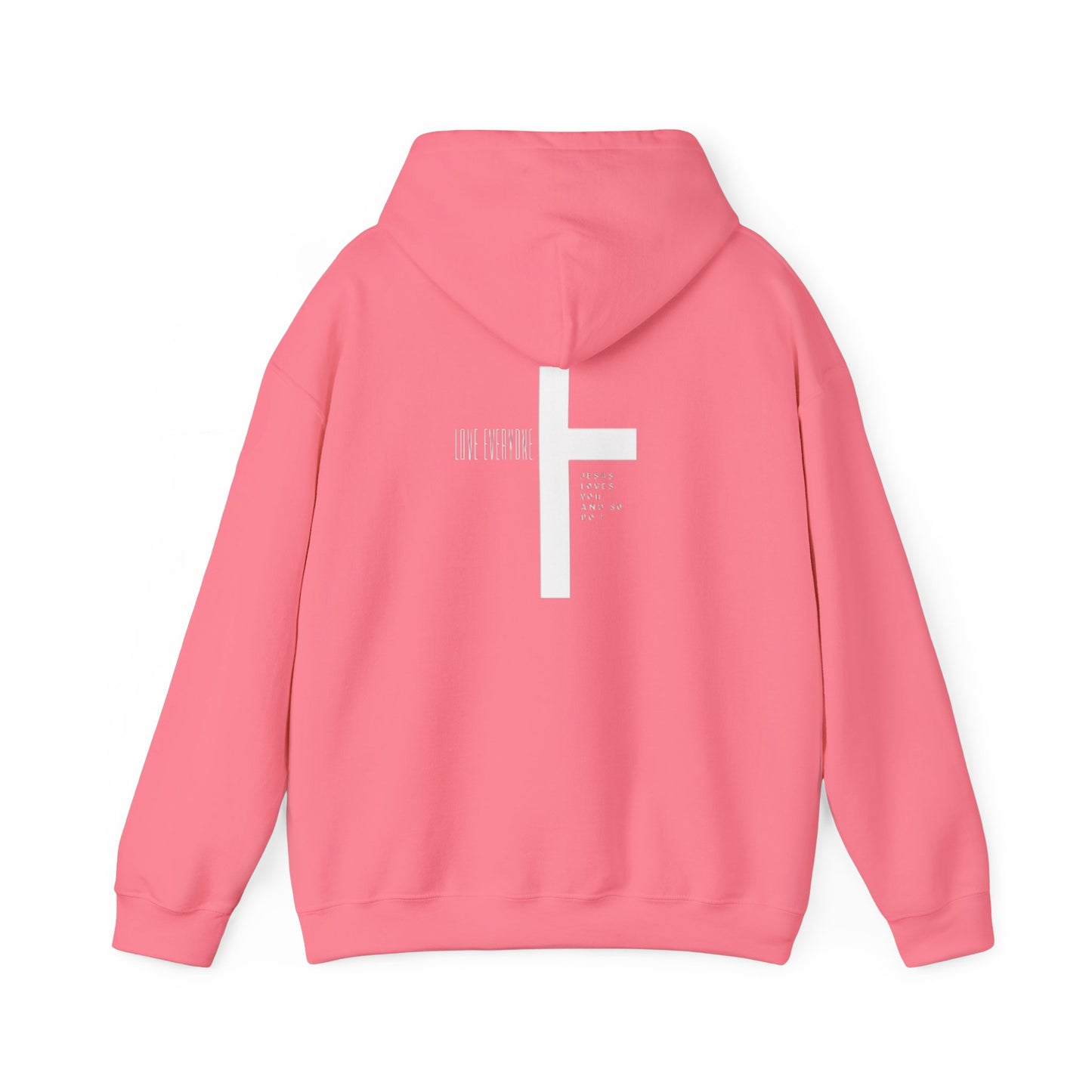 Faith & Love Unisex Hooded Sweatshirt - Jesus Cross Design