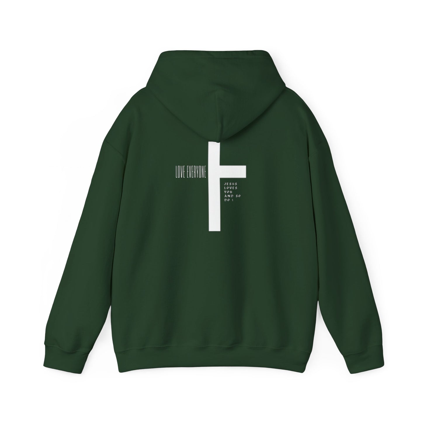 Faith & Love Unisex Hooded Sweatshirt - Jesus Cross Design