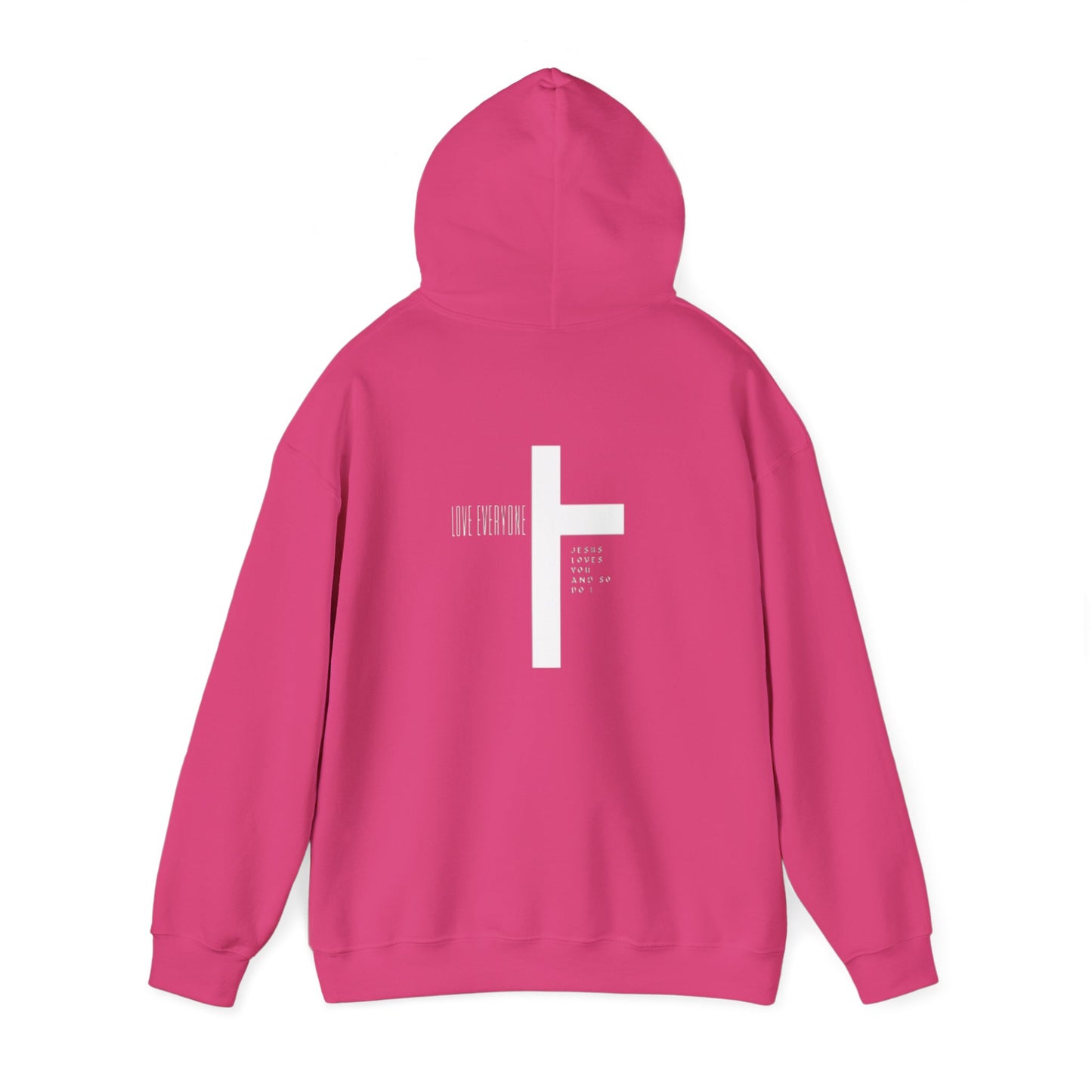 Faith & Love Unisex Hooded Sweatshirt - Jesus Cross Design
