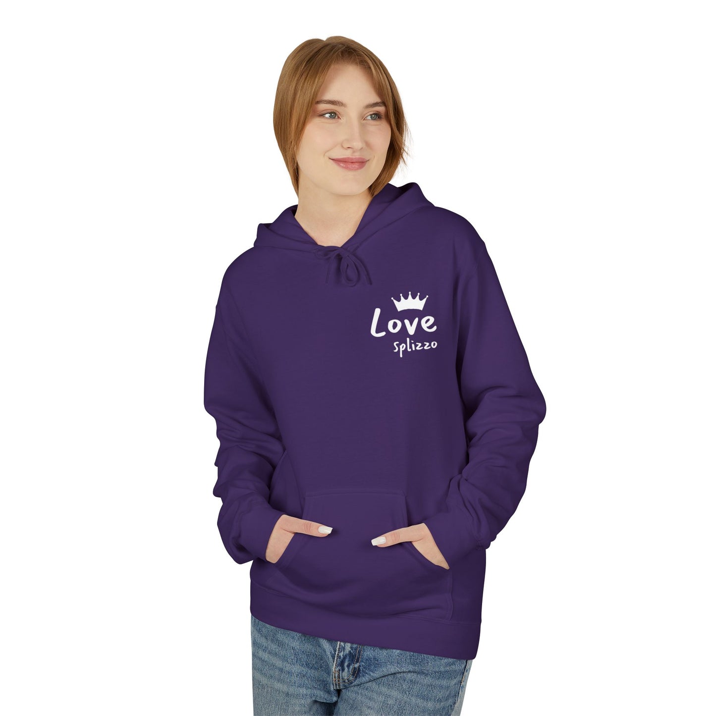 Love Yourself Fleece Hoodie - Inspirational Unisex Apparel