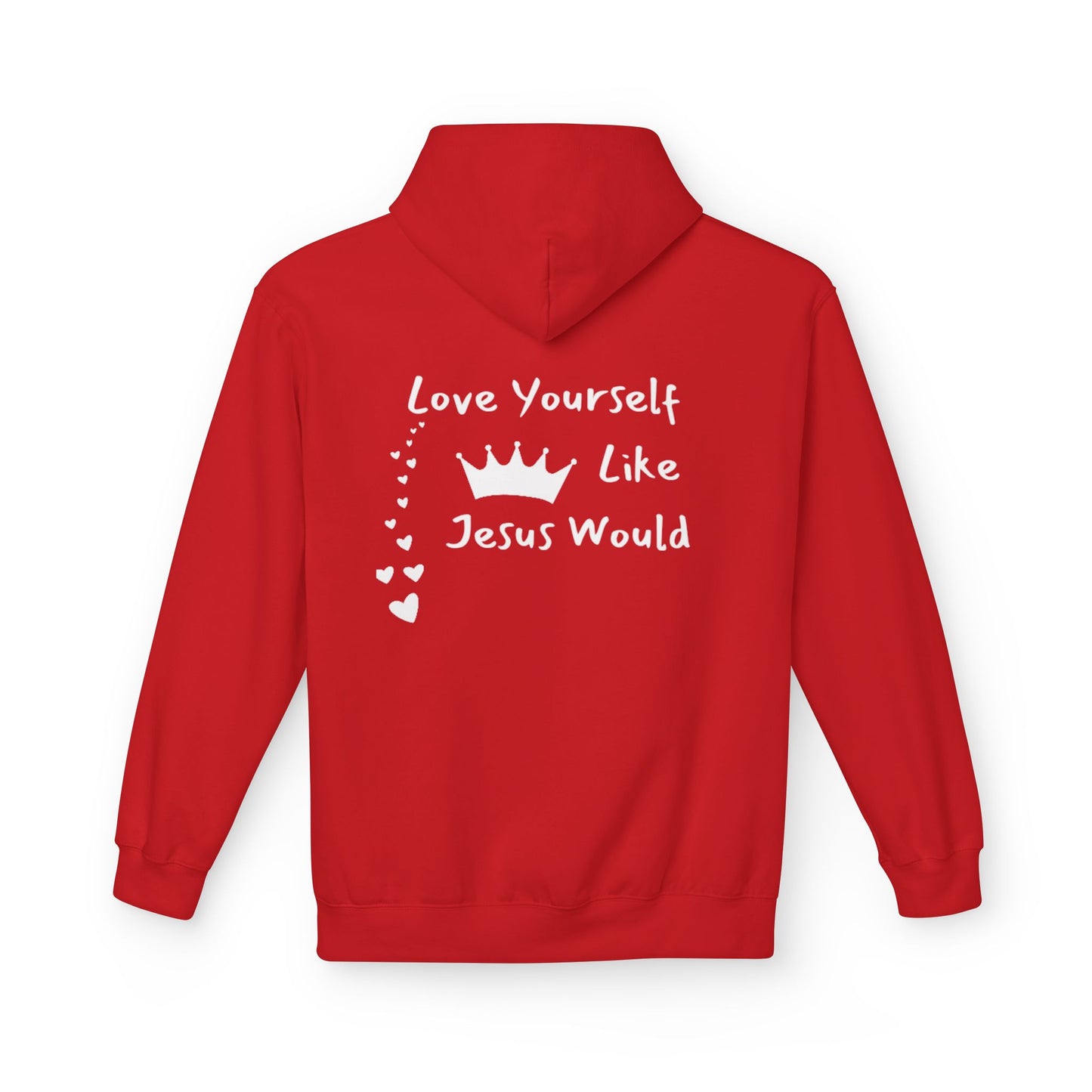 Love Yourself Fleece Hoodie - Inspirational Unisex Apparel