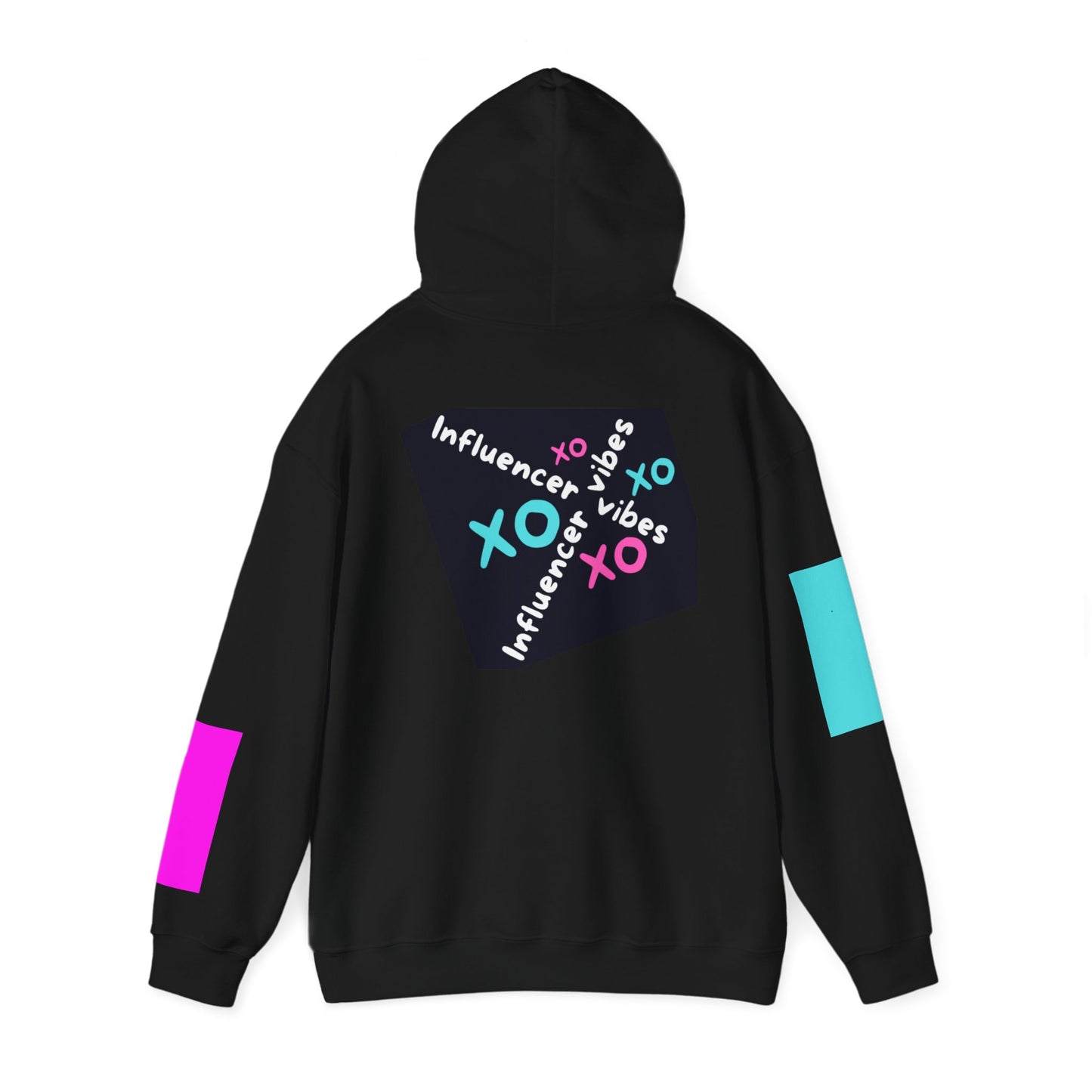 Trendy Unisex Hoodie with 'Influencer Vibes' Design