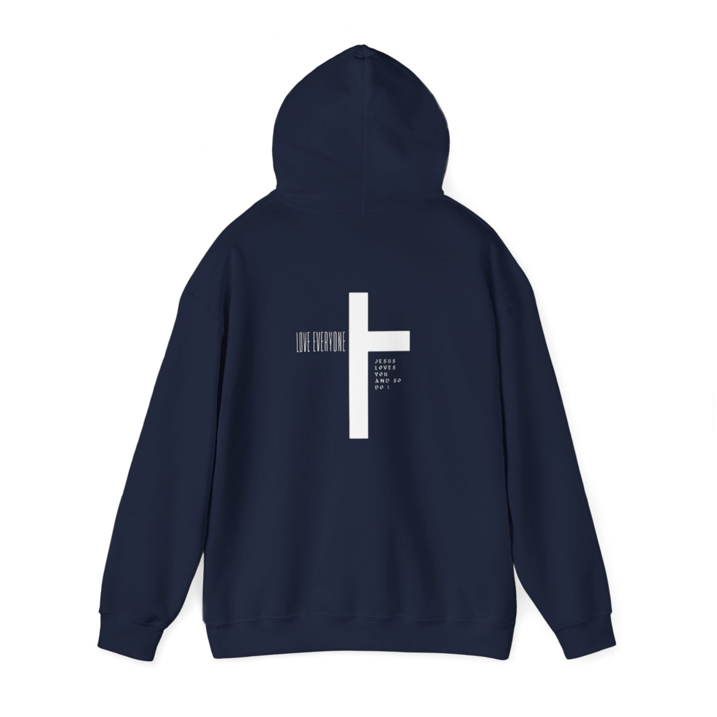 Faith & Love Unisex Hooded Sweatshirt - Jesus Cross Design
