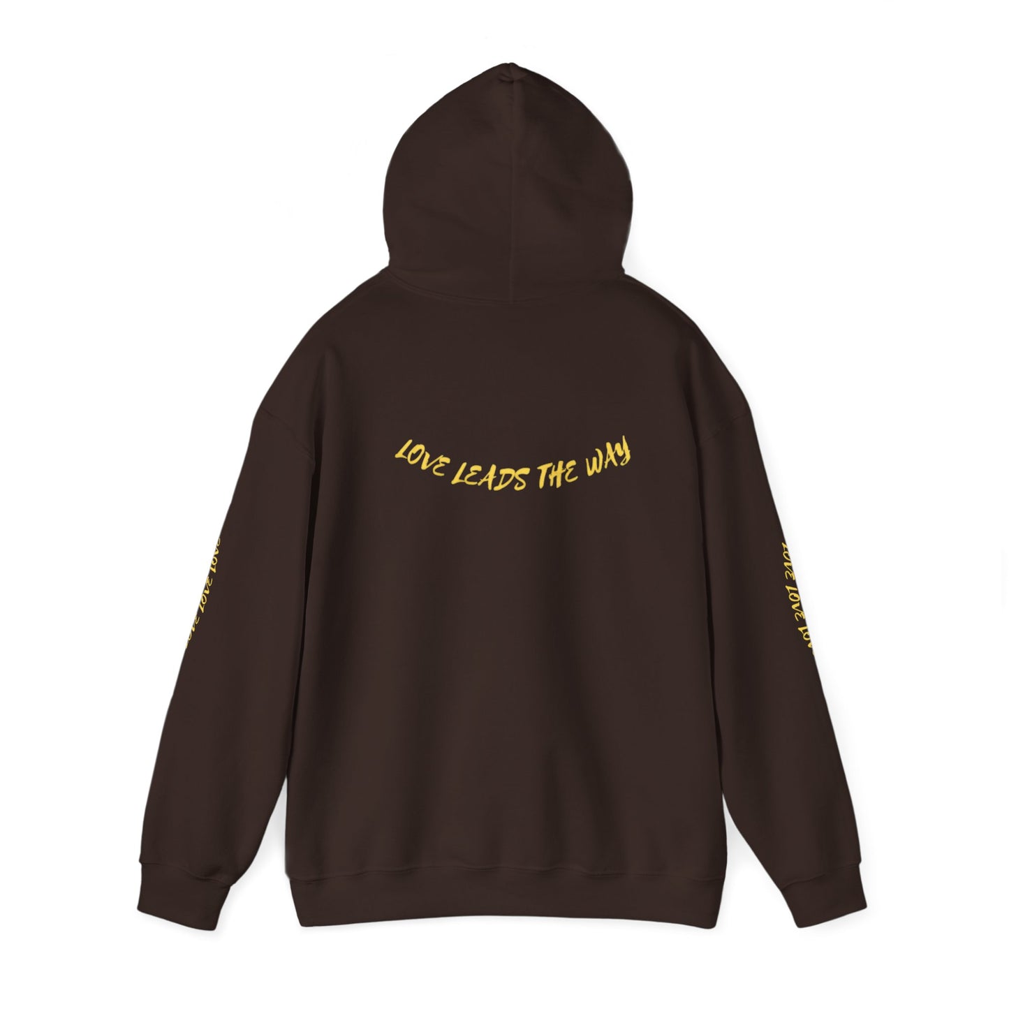 Unisex Heavy Blend™ Hooded Sweatshirt - "Lead with Your Heart" Inspirational Pullover