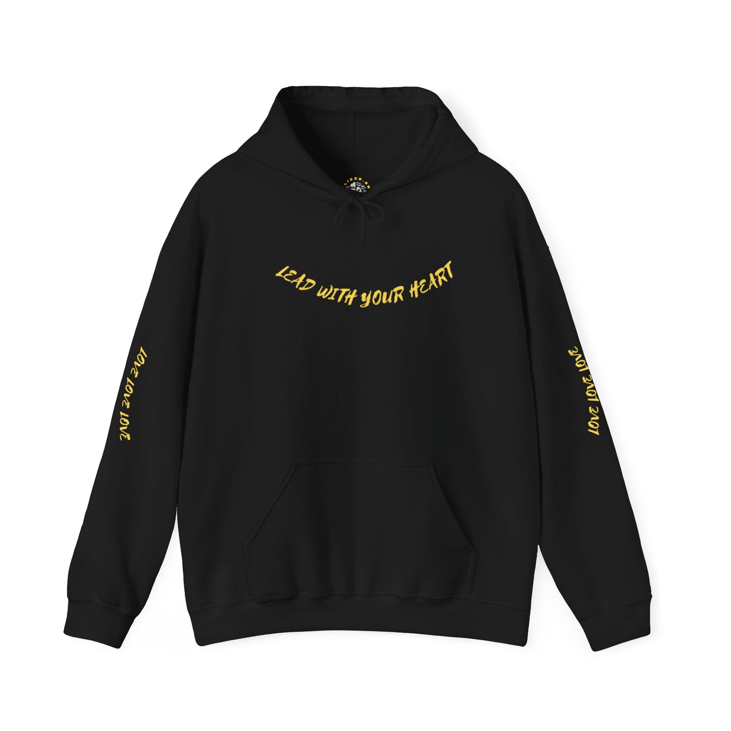 Unisex Heavy Blend™ Hooded Sweatshirt - "Lead with Your Heart" Inspirational Pullover