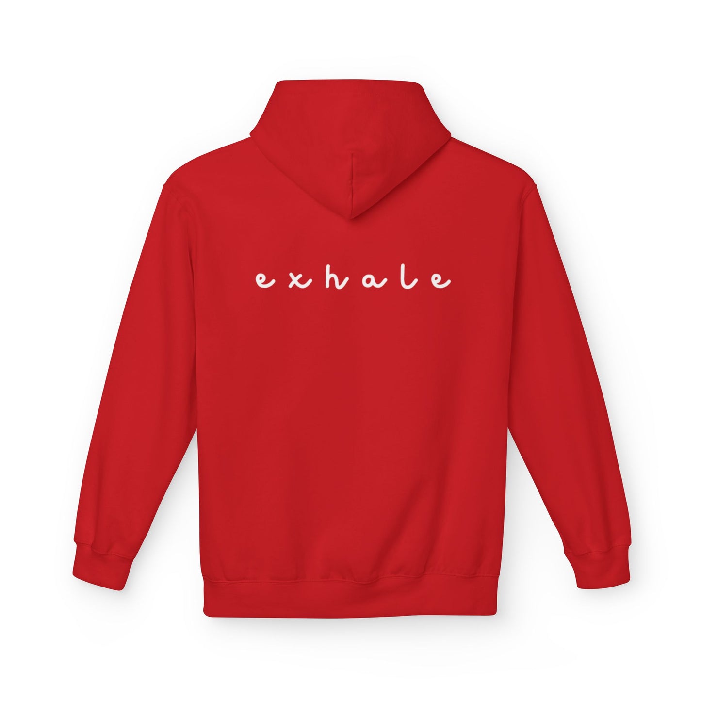 Mindful Inhale Exhale Unisex Hoodie - Softstyle Fleece for Relaxation