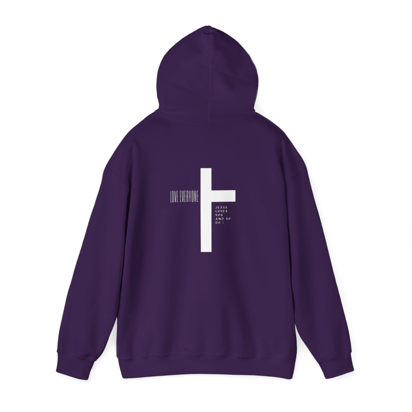Faith & Love Unisex Hooded Sweatshirt - Jesus Cross Design