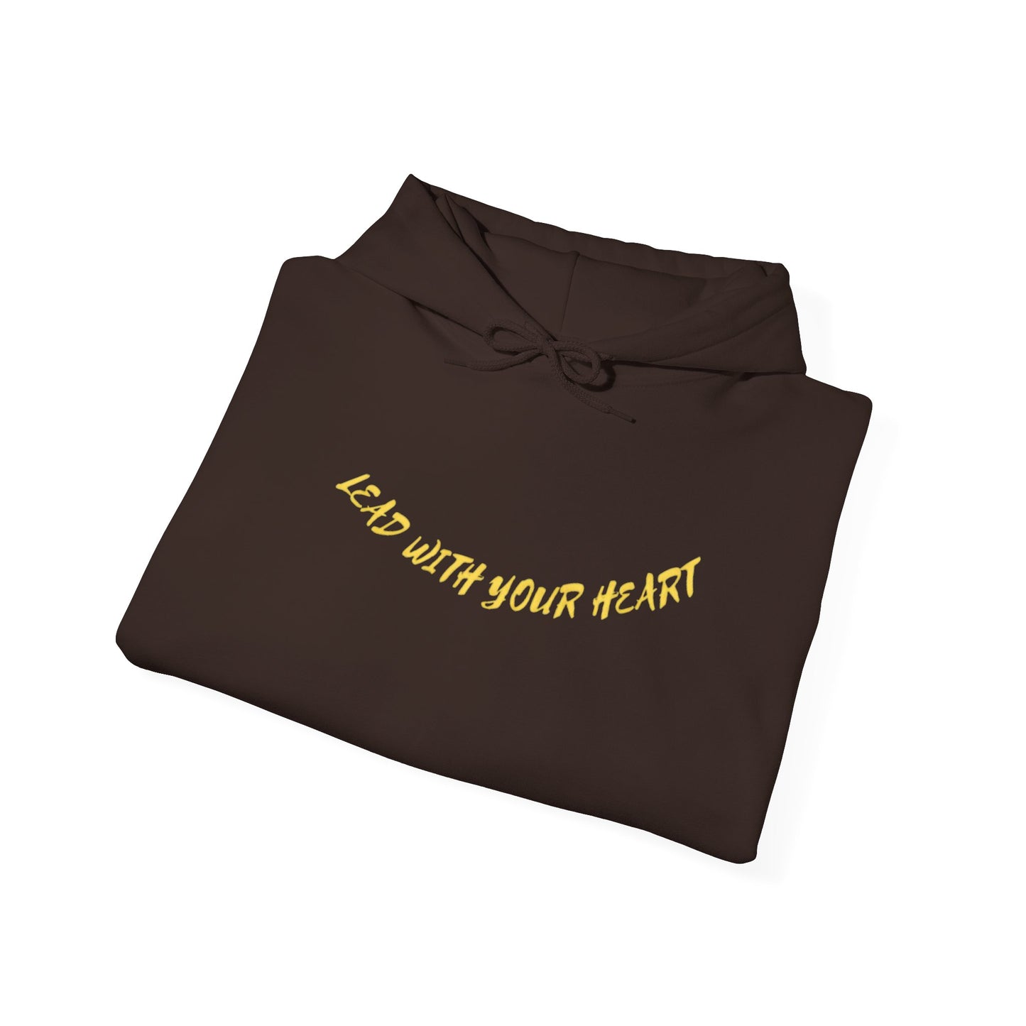 Unisex Heavy Blend™ Hooded Sweatshirt - "Lead with Your Heart" Inspirational Pullover