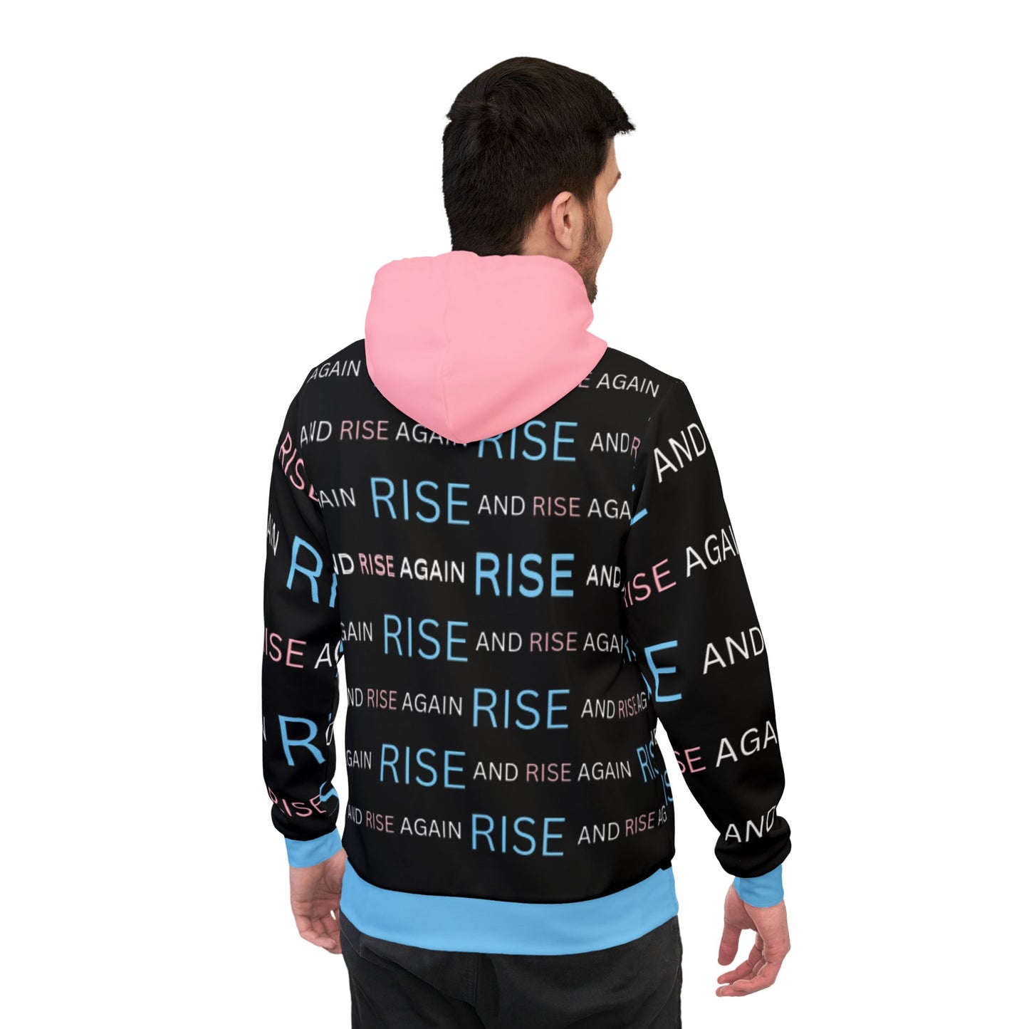 Inspirational Athletic Hoodie - RISE Graphic Design