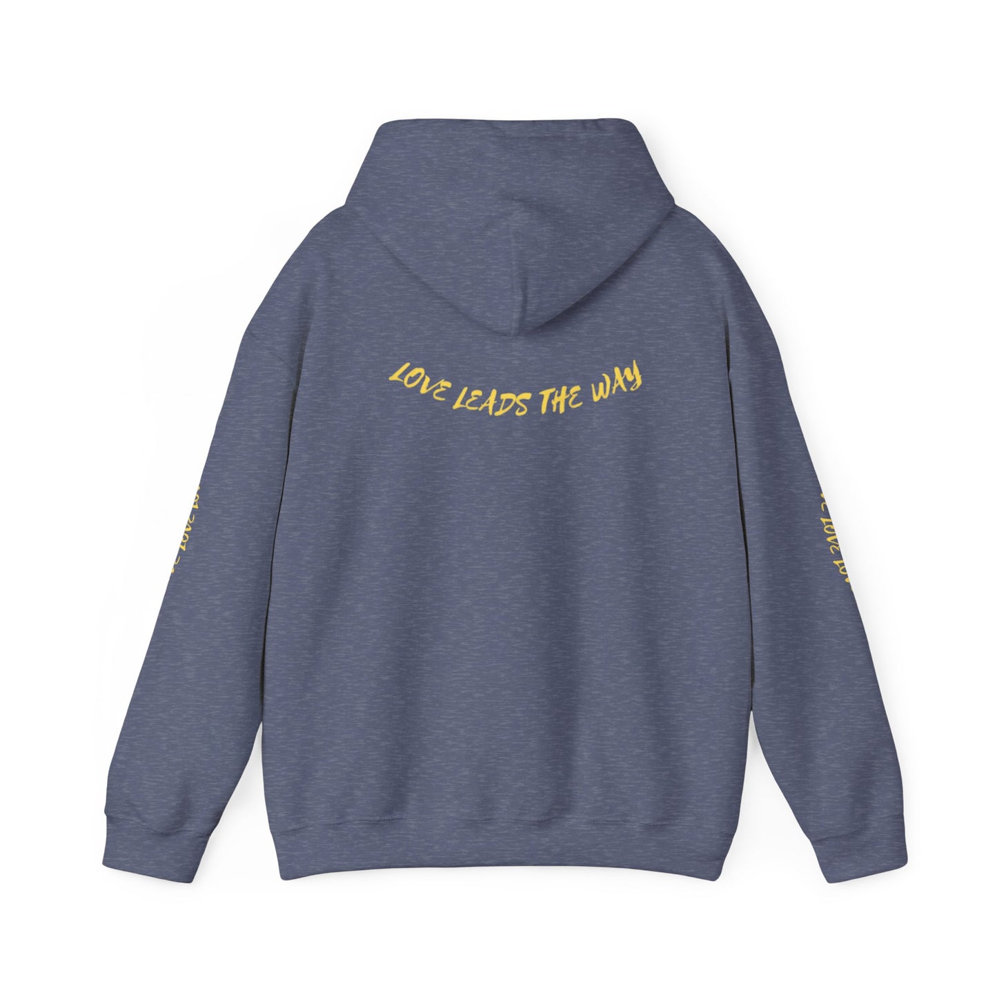 Unisex Heavy Blend™ Hooded Sweatshirt - "Lead with Your Heart" Inspirational Pullover
