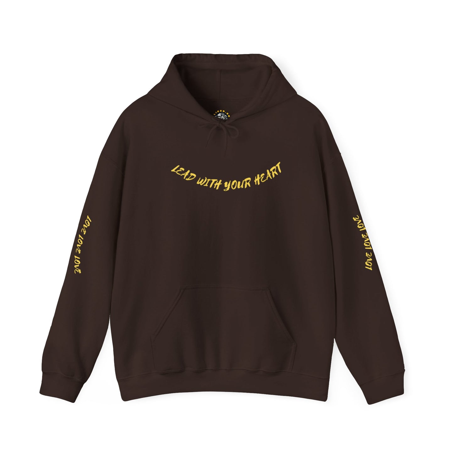 Unisex Heavy Blend™ Hooded Sweatshirt - "Lead with Your Heart" Inspirational Pullover