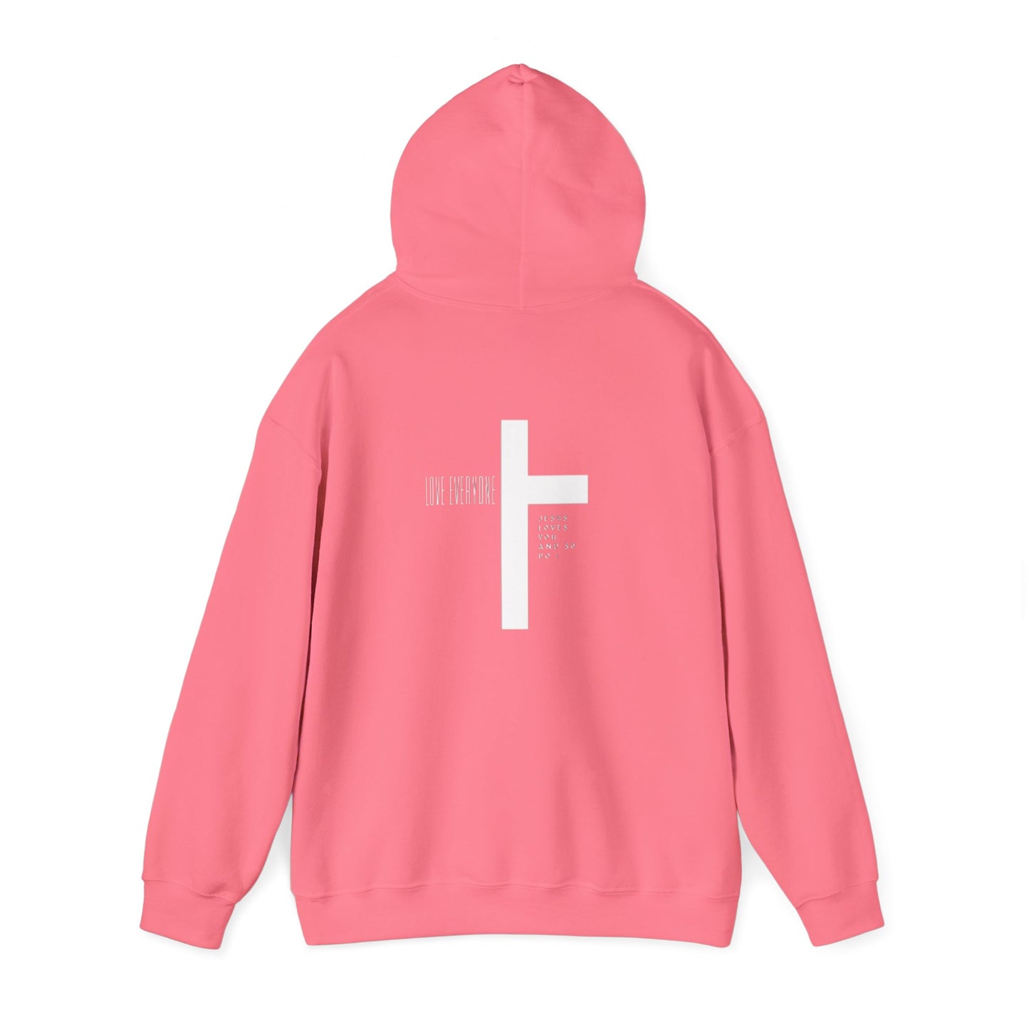Faith & Love Unisex Hooded Sweatshirt - Jesus Cross Design