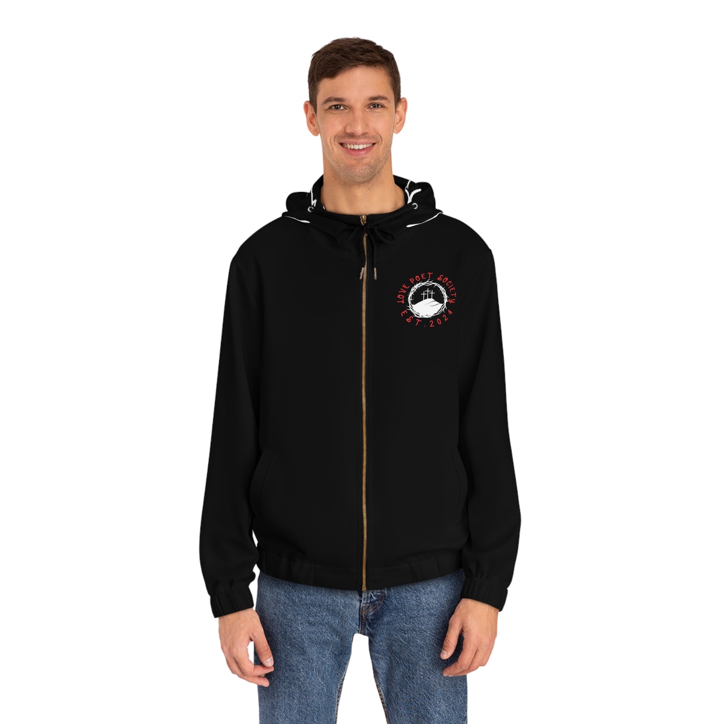 Phoenix Resurgence Men's Full-Zip Hoodie - Inspirational Quote Fashion