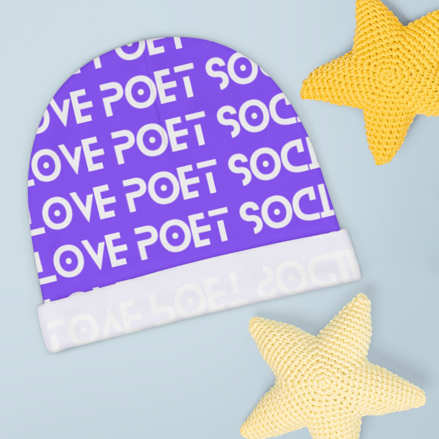 Colorful Love Poet Baby Beanie for Stylish Infants
