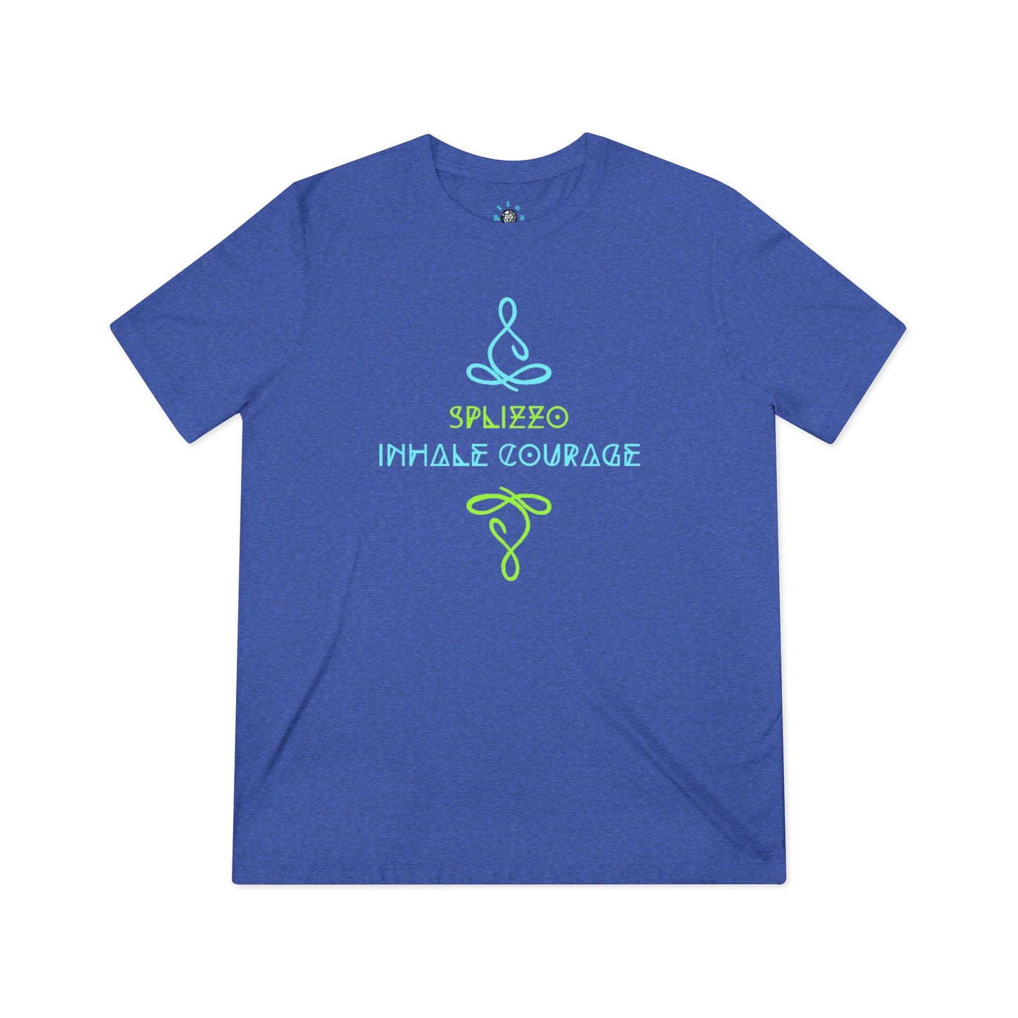 Inhale Courage Unisex Triblend Tee - Motivational Graphic T-Shirt