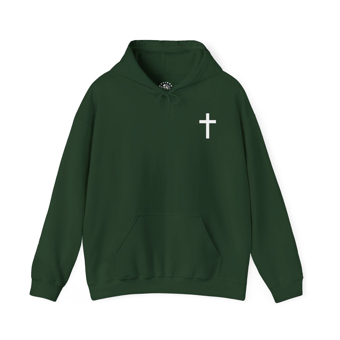 Faith & Love Unisex Hooded Sweatshirt - Jesus Cross Design