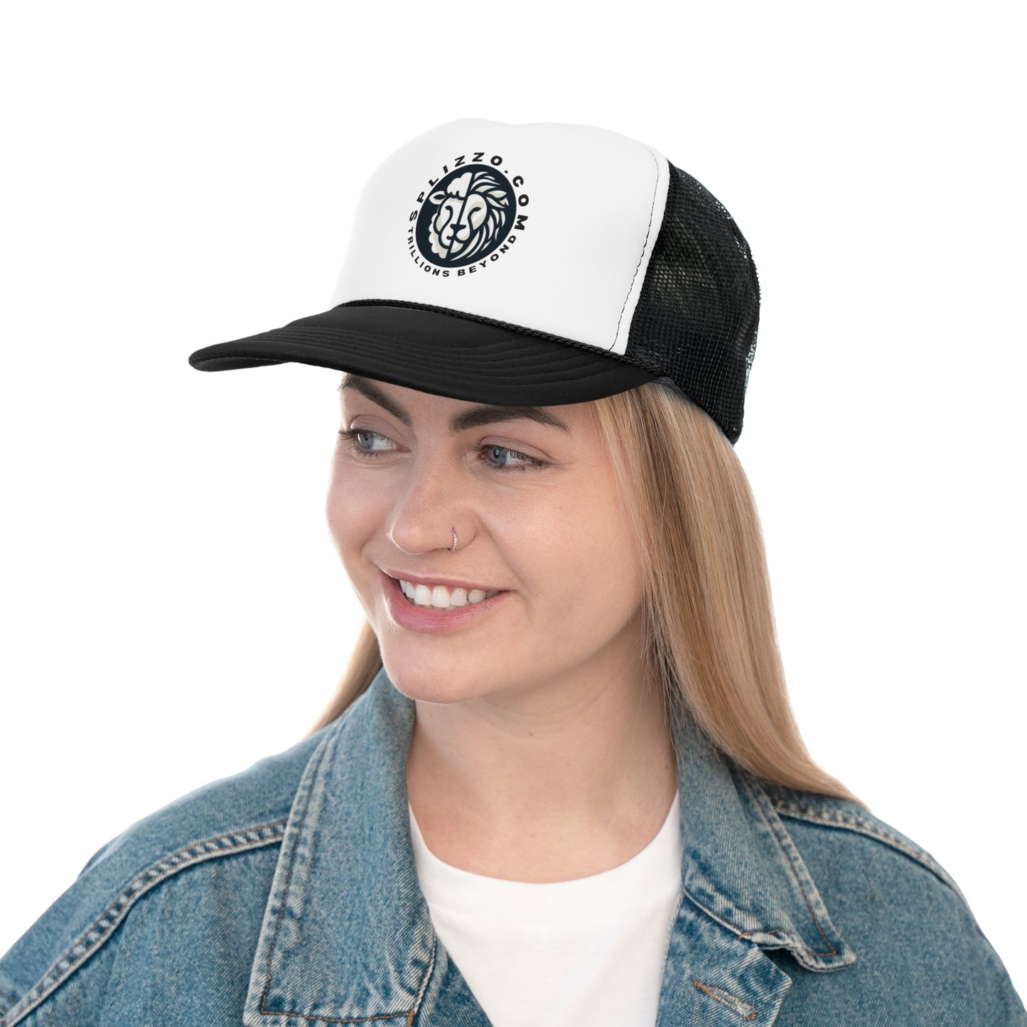 SPLIZZO.COM Lion Trucker Cap - Stylish Mesh Hat for Everyday Adventures