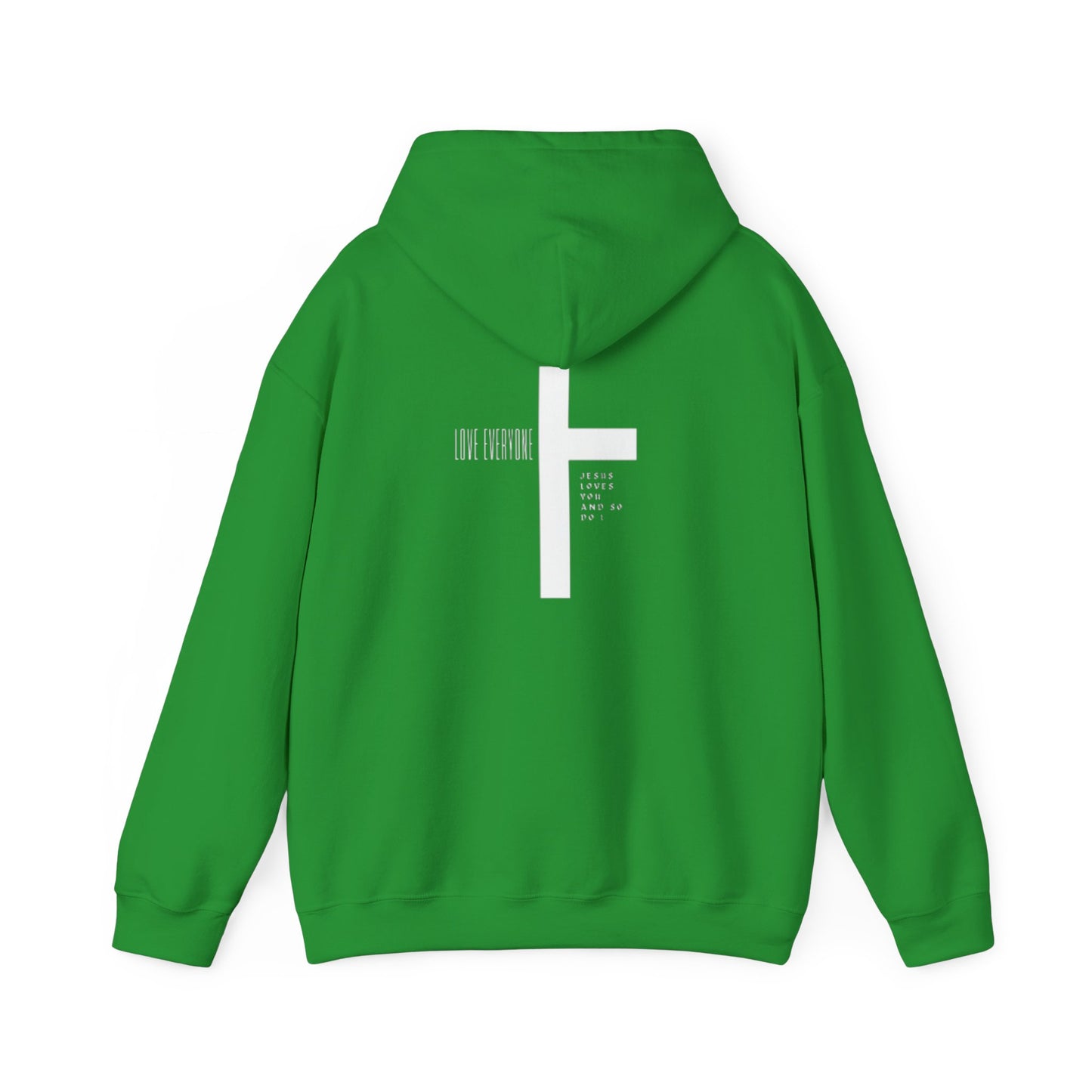 Faith & Love Unisex Hooded Sweatshirt - Jesus Cross Design
