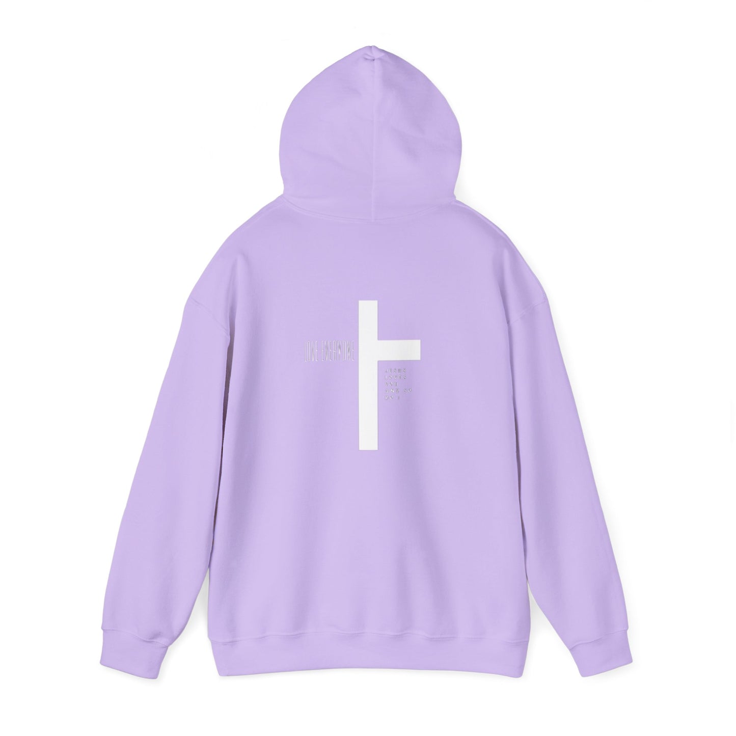 Faith & Love Unisex Hooded Sweatshirt - Jesus Cross Design
