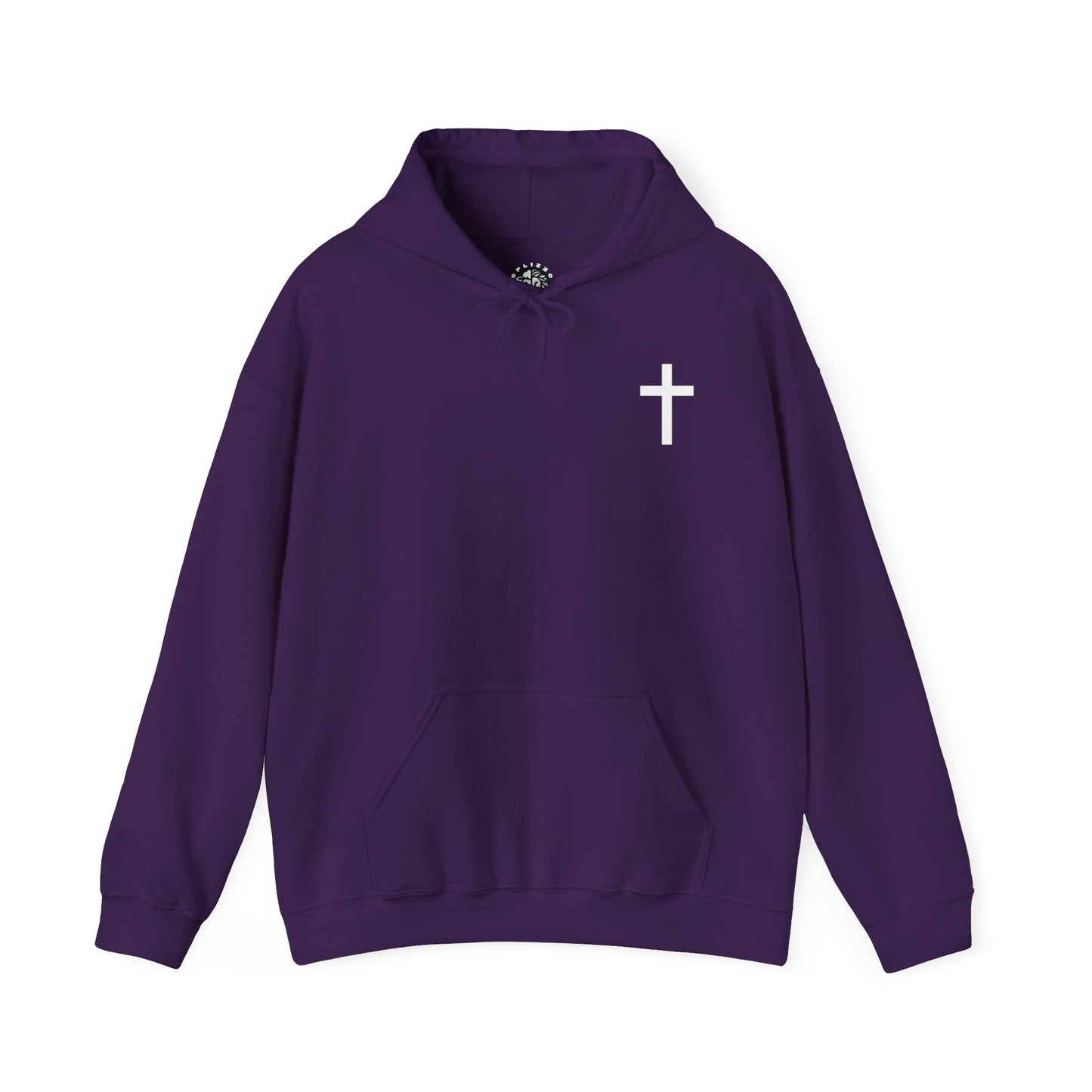 Faith & Love Unisex Hooded Sweatshirt - Jesus Cross Design