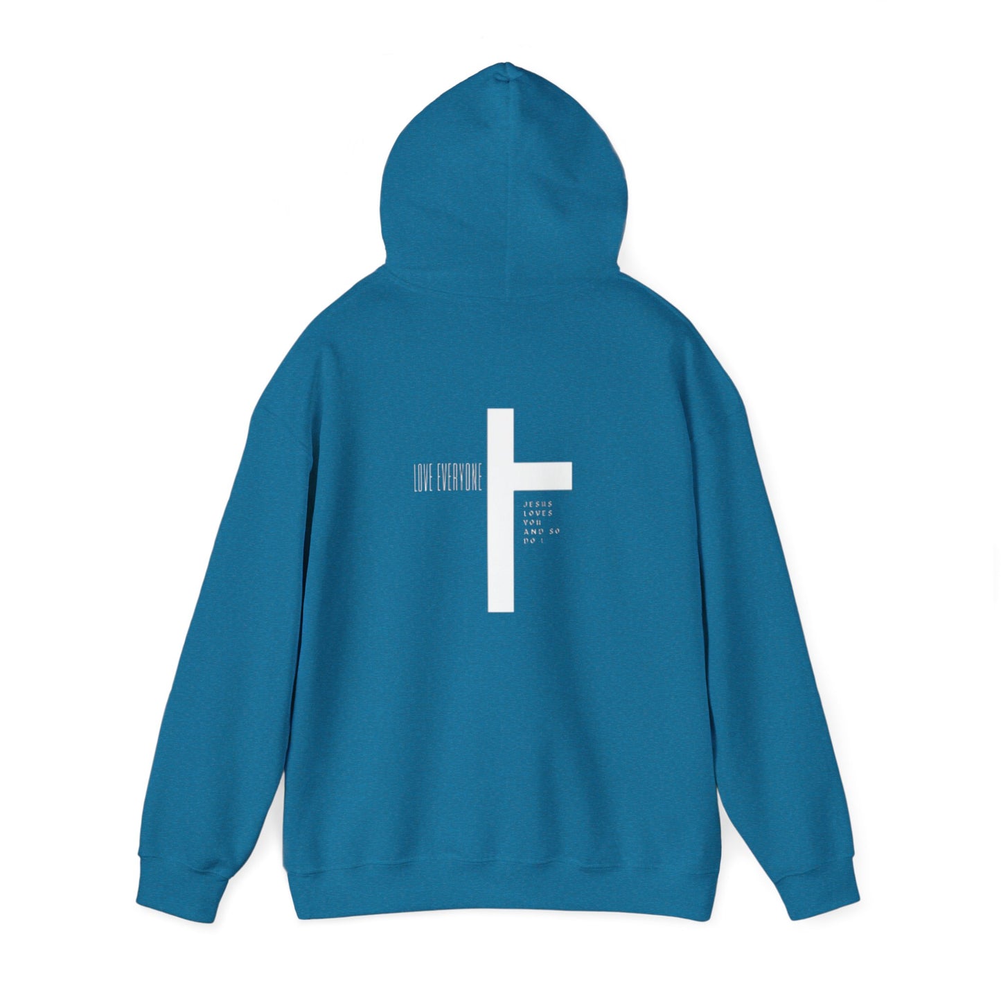 Faith & Love Unisex Hooded Sweatshirt - Jesus Cross Design