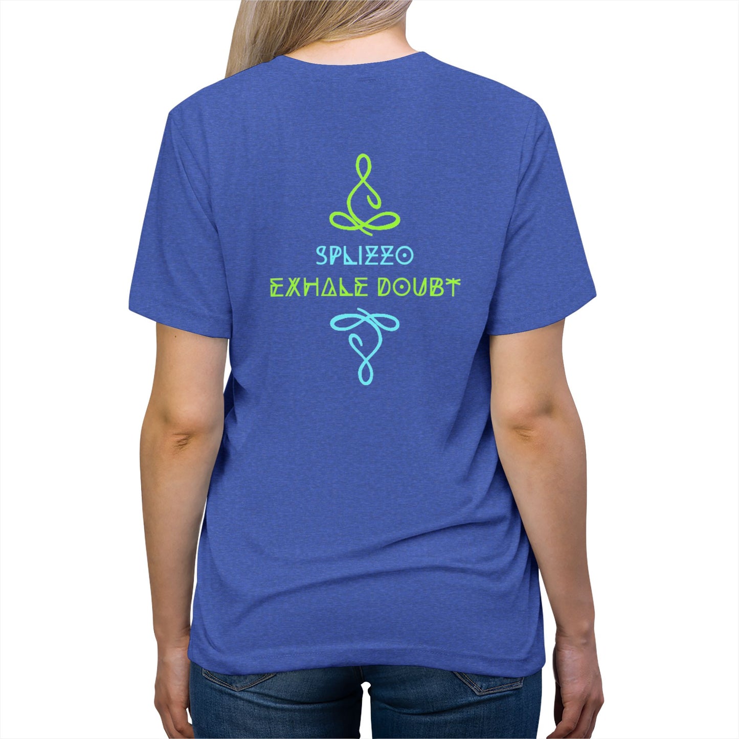 Inhale Courage Unisex Triblend Tee - Motivational Graphic T-Shirt