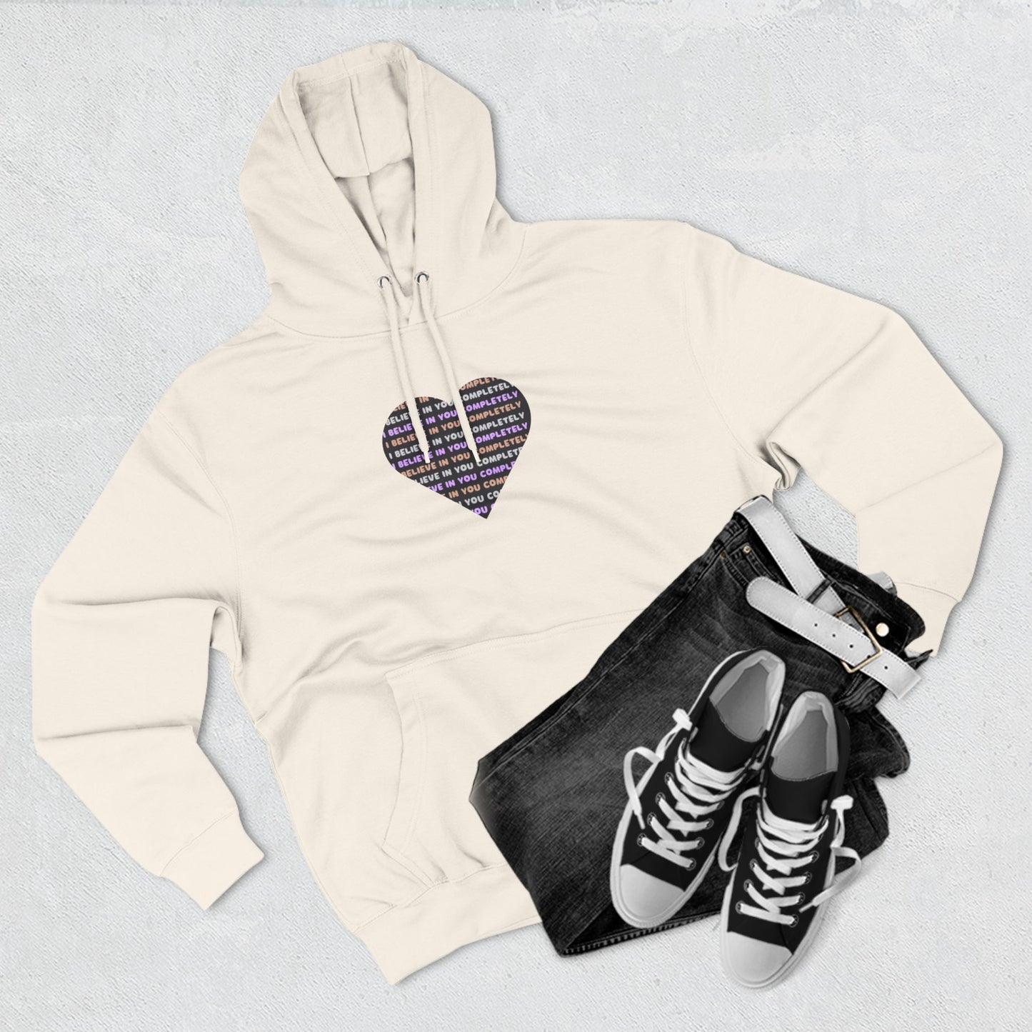 Comfortable Three-Panel Fleece Hoodie for Cozy Casual Days