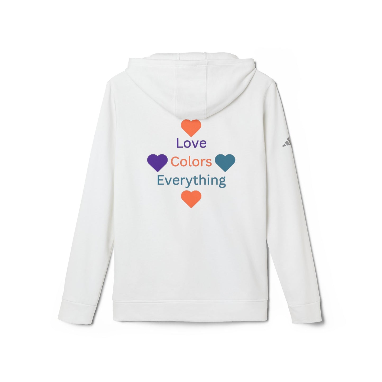 Colorful Love Unisex Fleece Hoodie - Embrace Life & Diversity