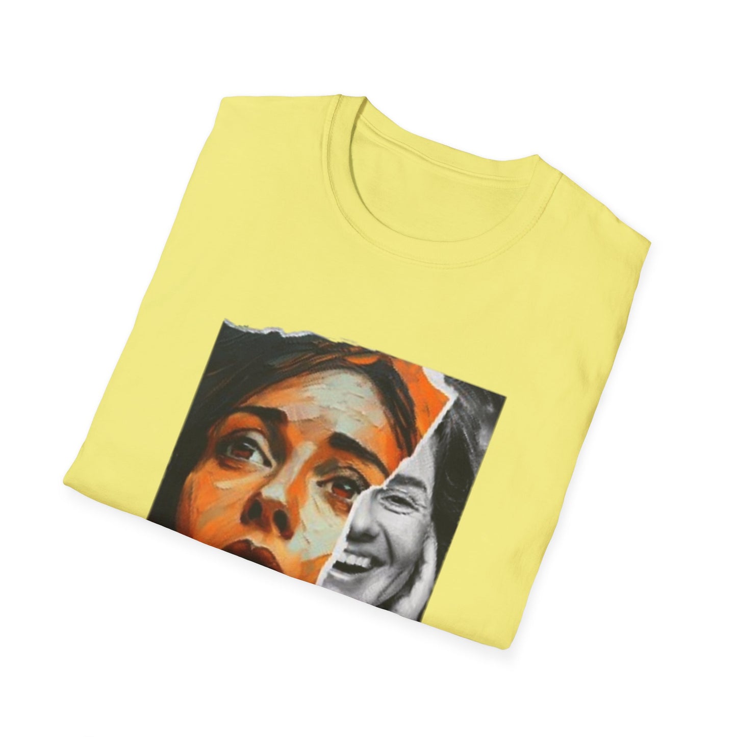 The Duality of Living with Anxiety T-shirt Orange Face