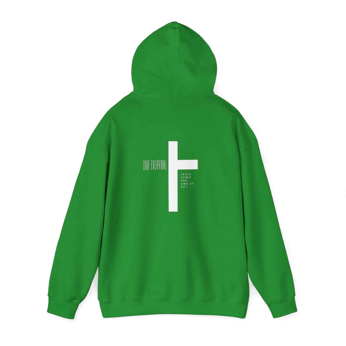Faith & Love Unisex Hooded Sweatshirt - Jesus Cross Design