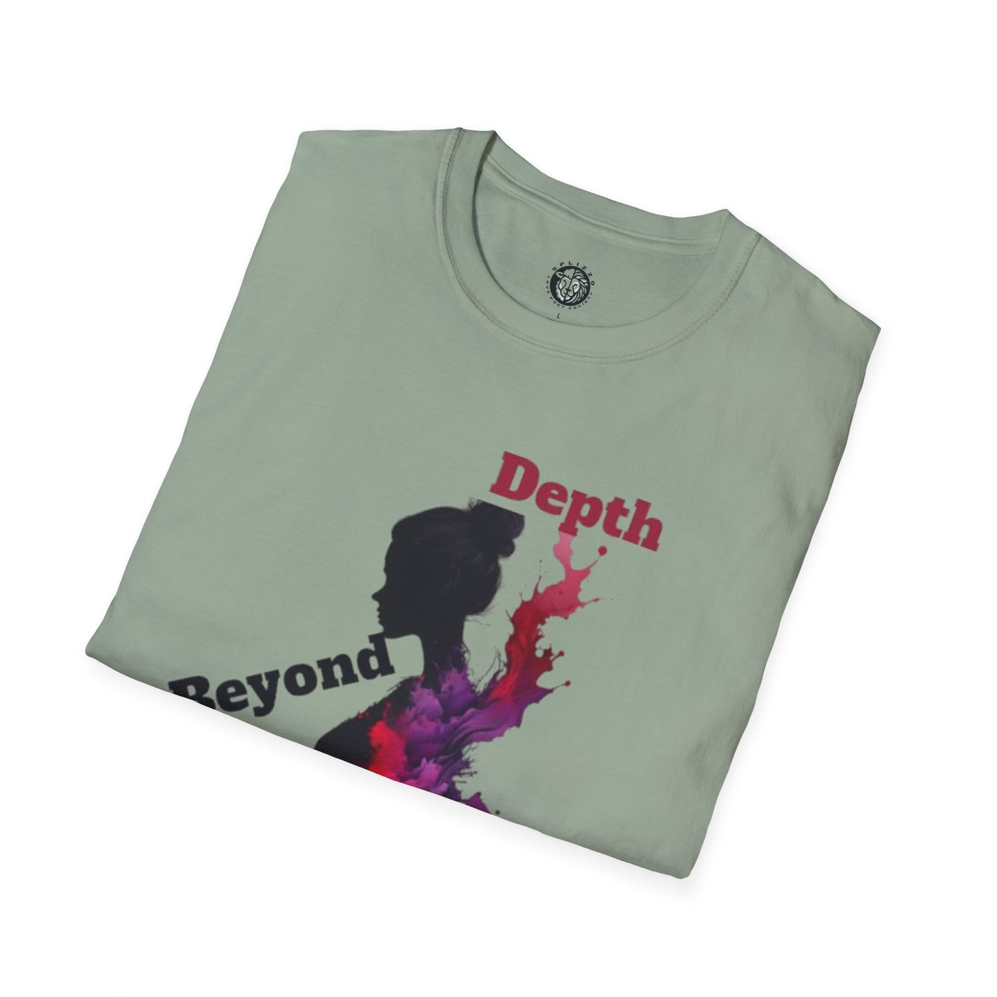 Unisex Softstyle T-Shirt - 'Depth Beyond Display Splizzo' Artistic Design