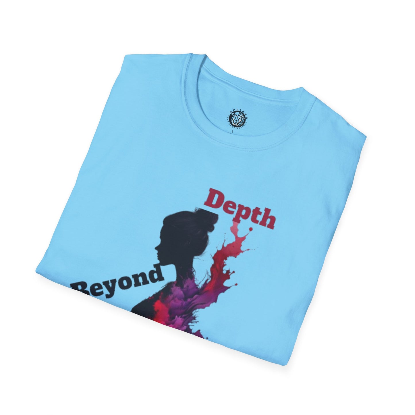 Unisex Softstyle T-Shirt - 'Depth Beyond Display Splizzo' Artistic Design