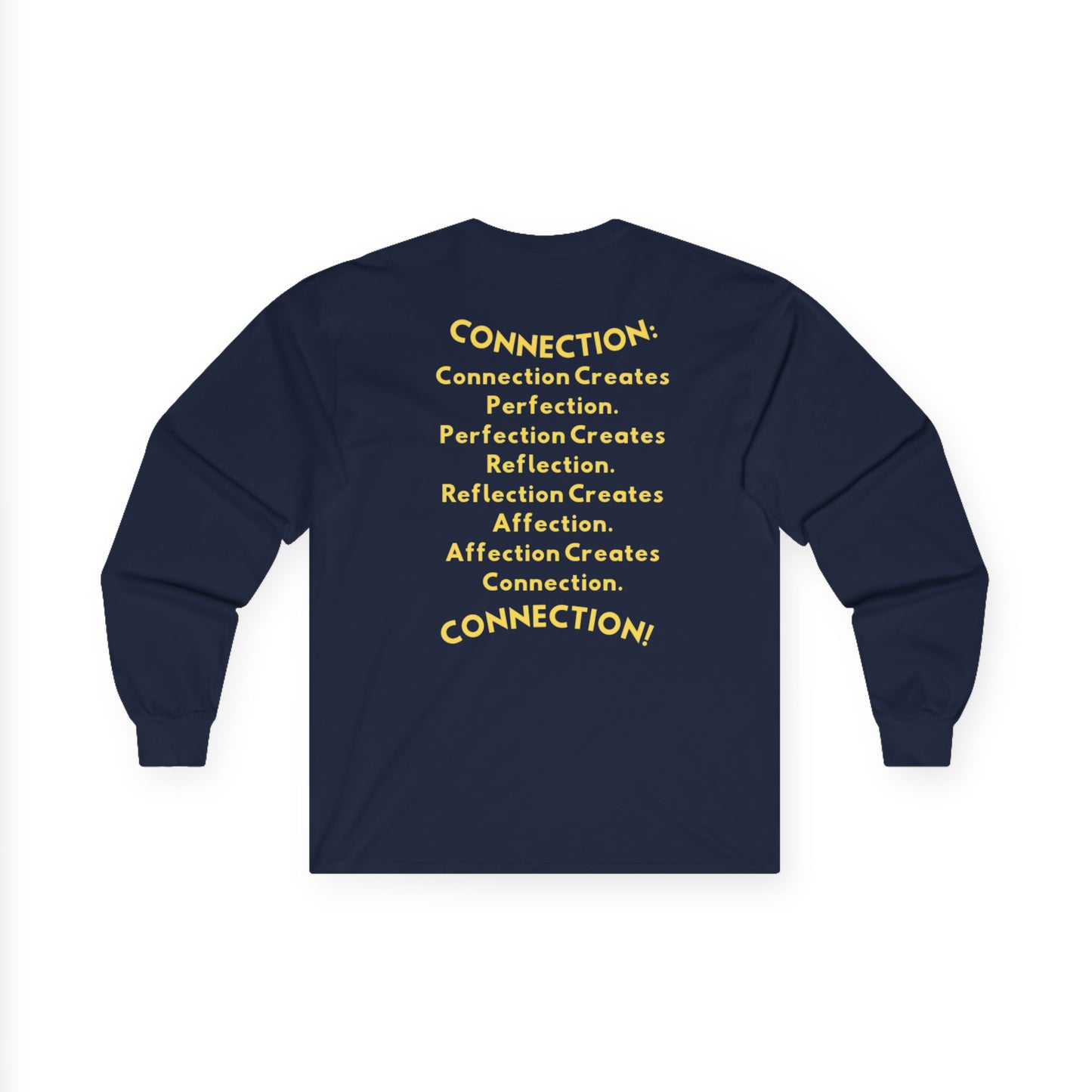 Connection Unisex Long Sleeve Tee - Meaningful Message for Love & Friendship